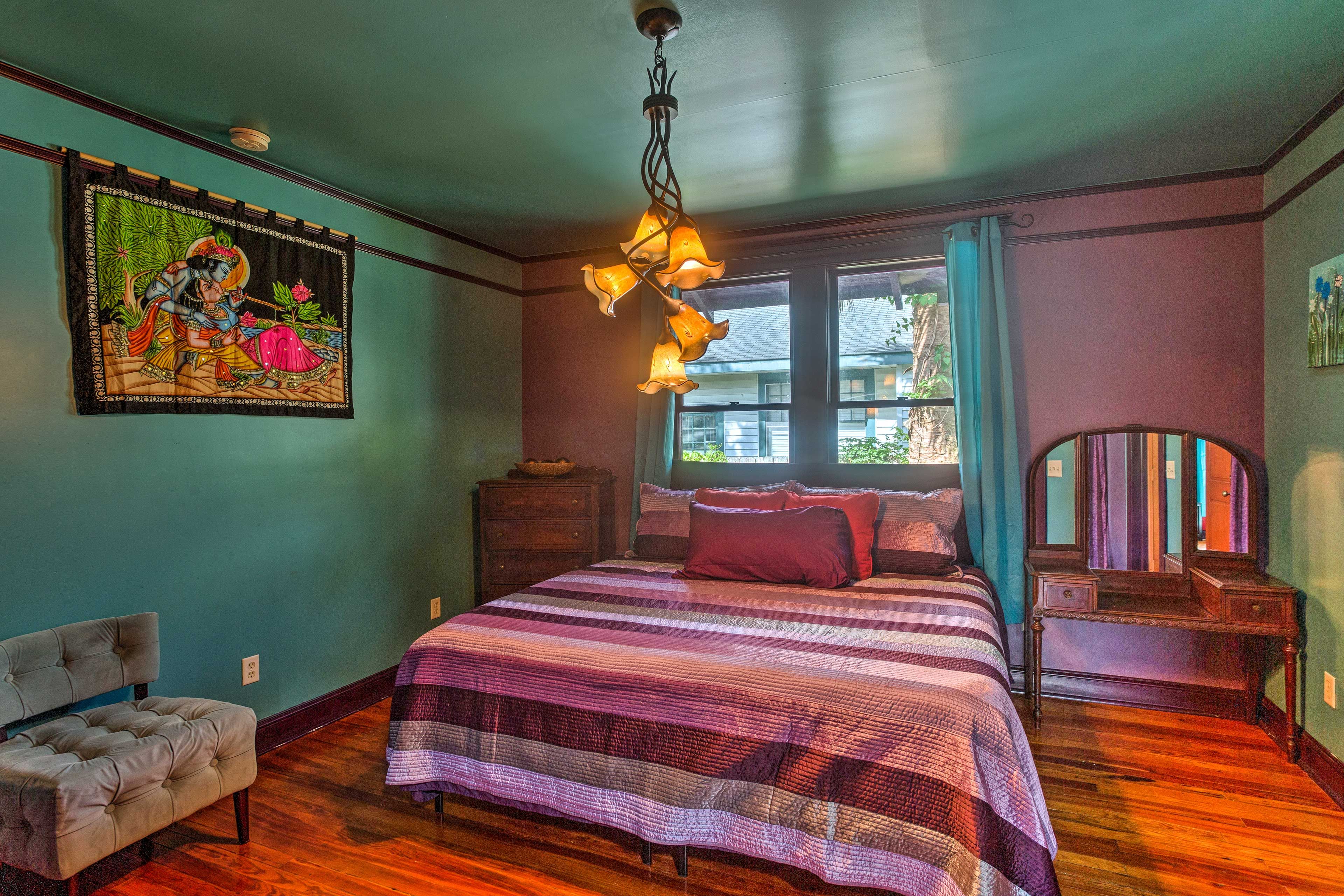 Retreat to the cozy bedroom suite and drift to sleep.