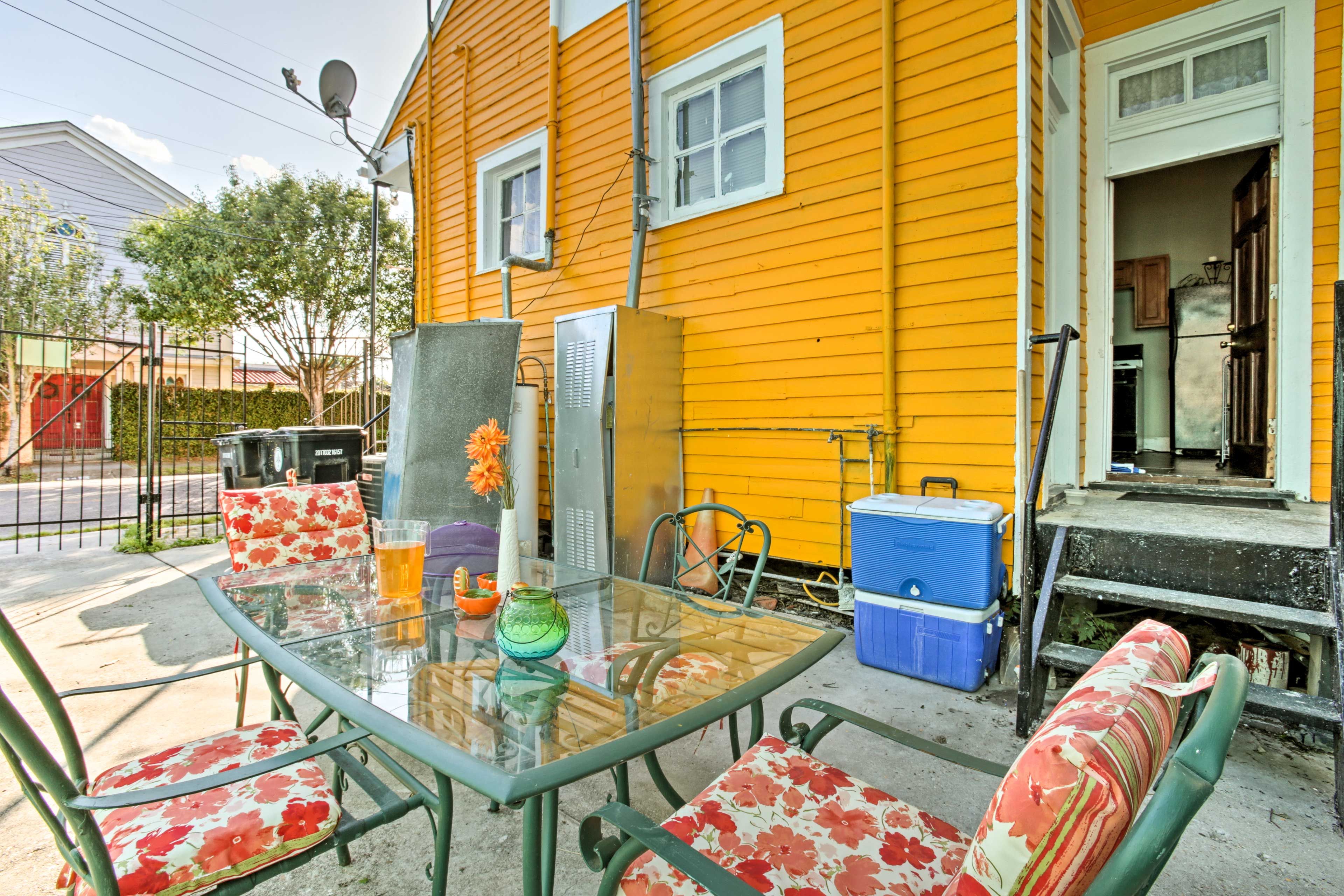 Step outside to get some fresh air.