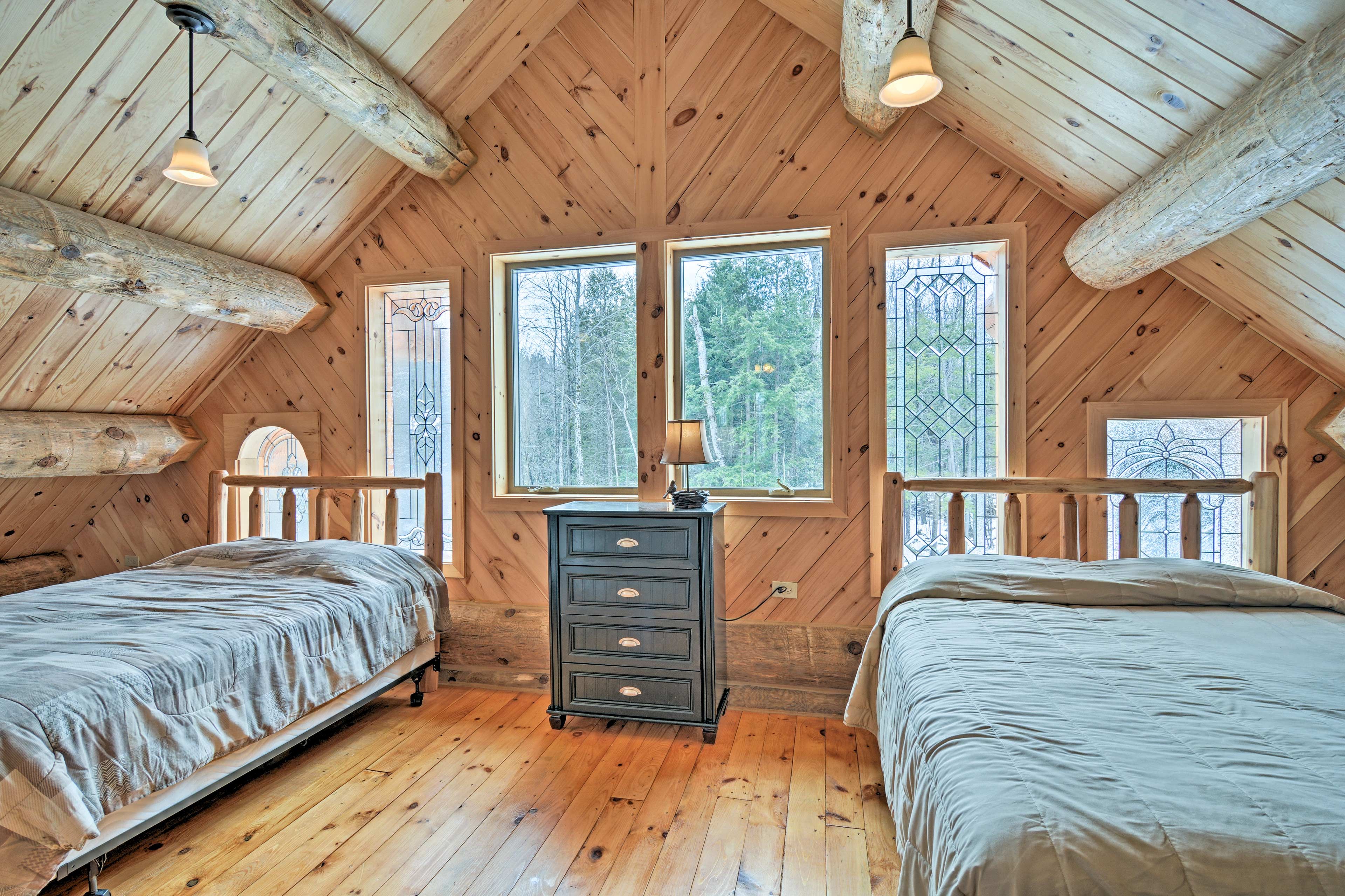 Wake up to natural light filtering in through a wealth of windows.