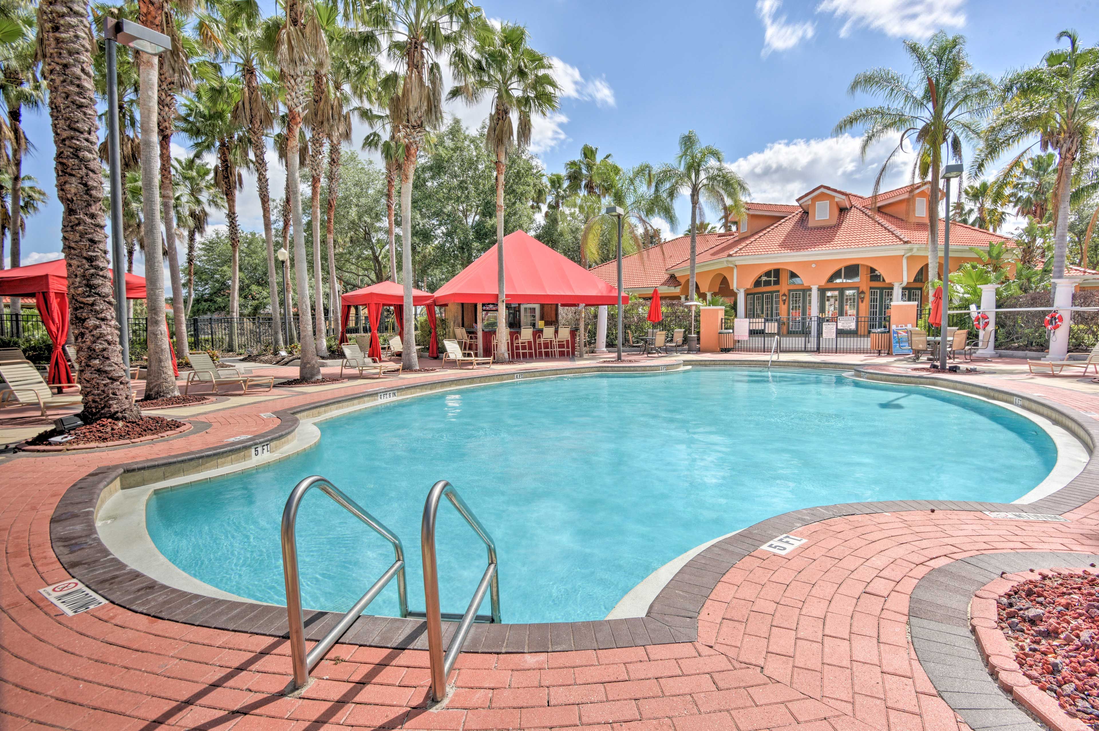 Take refreshing dips in the community pool.