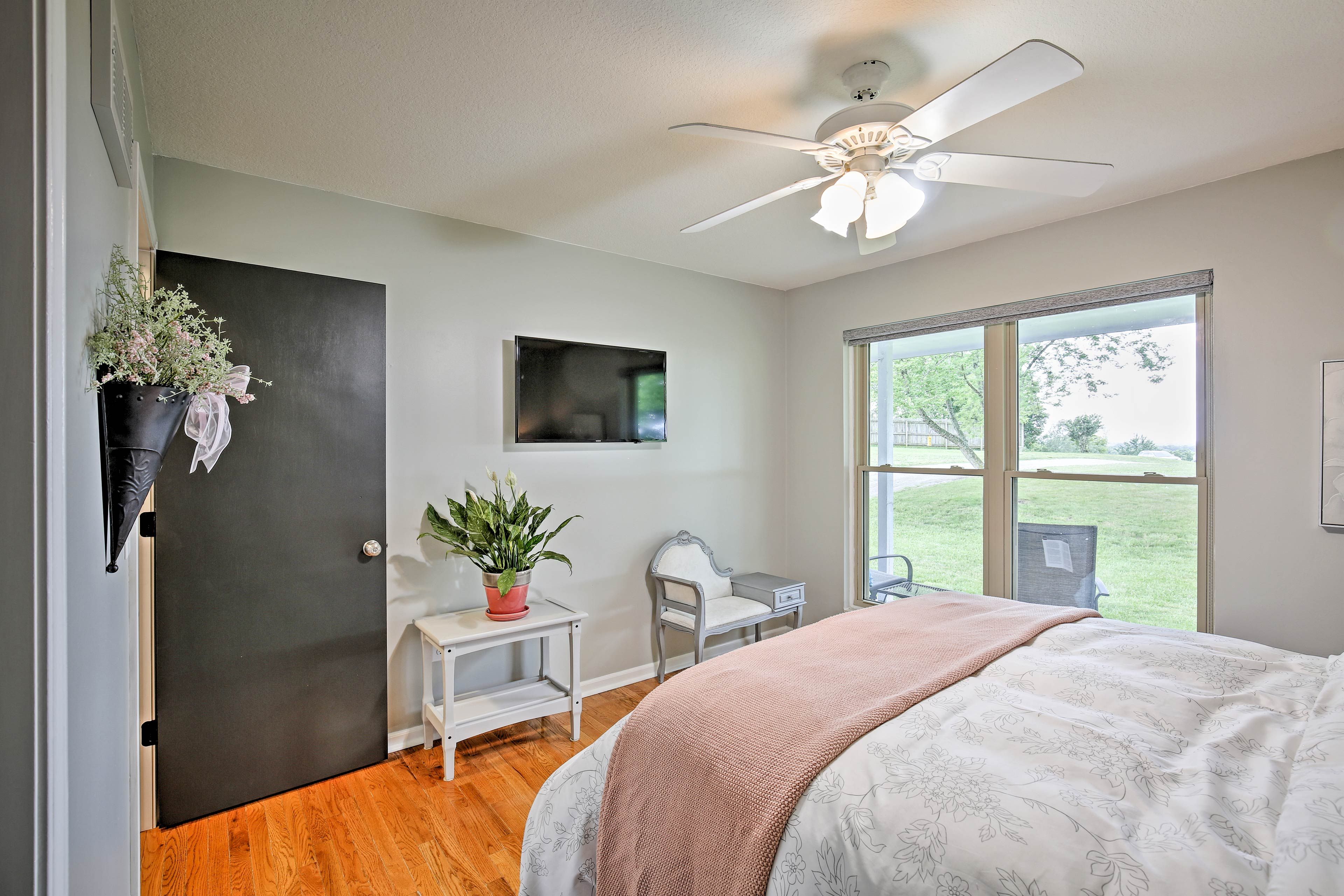 Fall asleep to reruns of Gilmore Girls on the flat-screen cable TV.