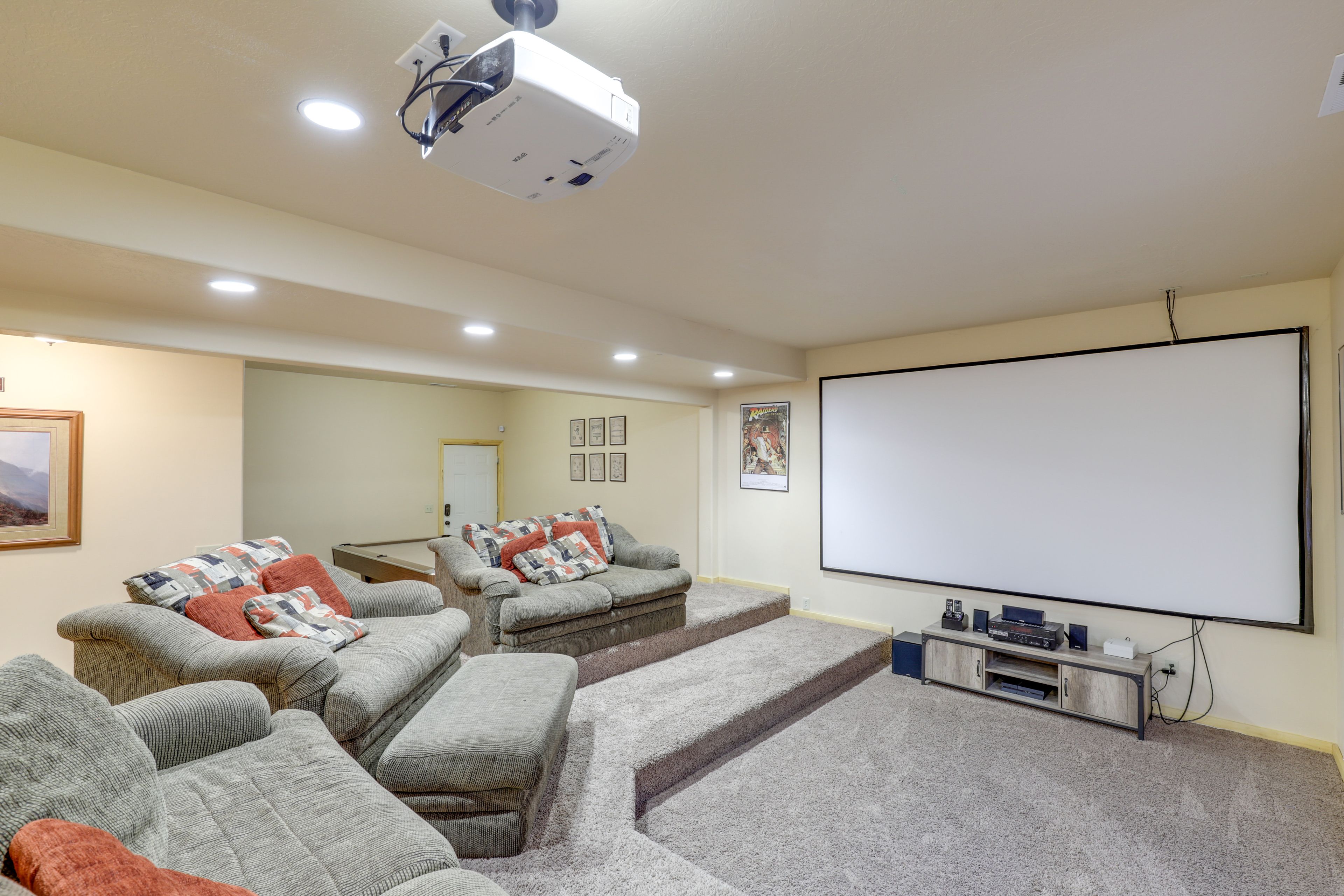 Basement | Movie Projector | Pool Table