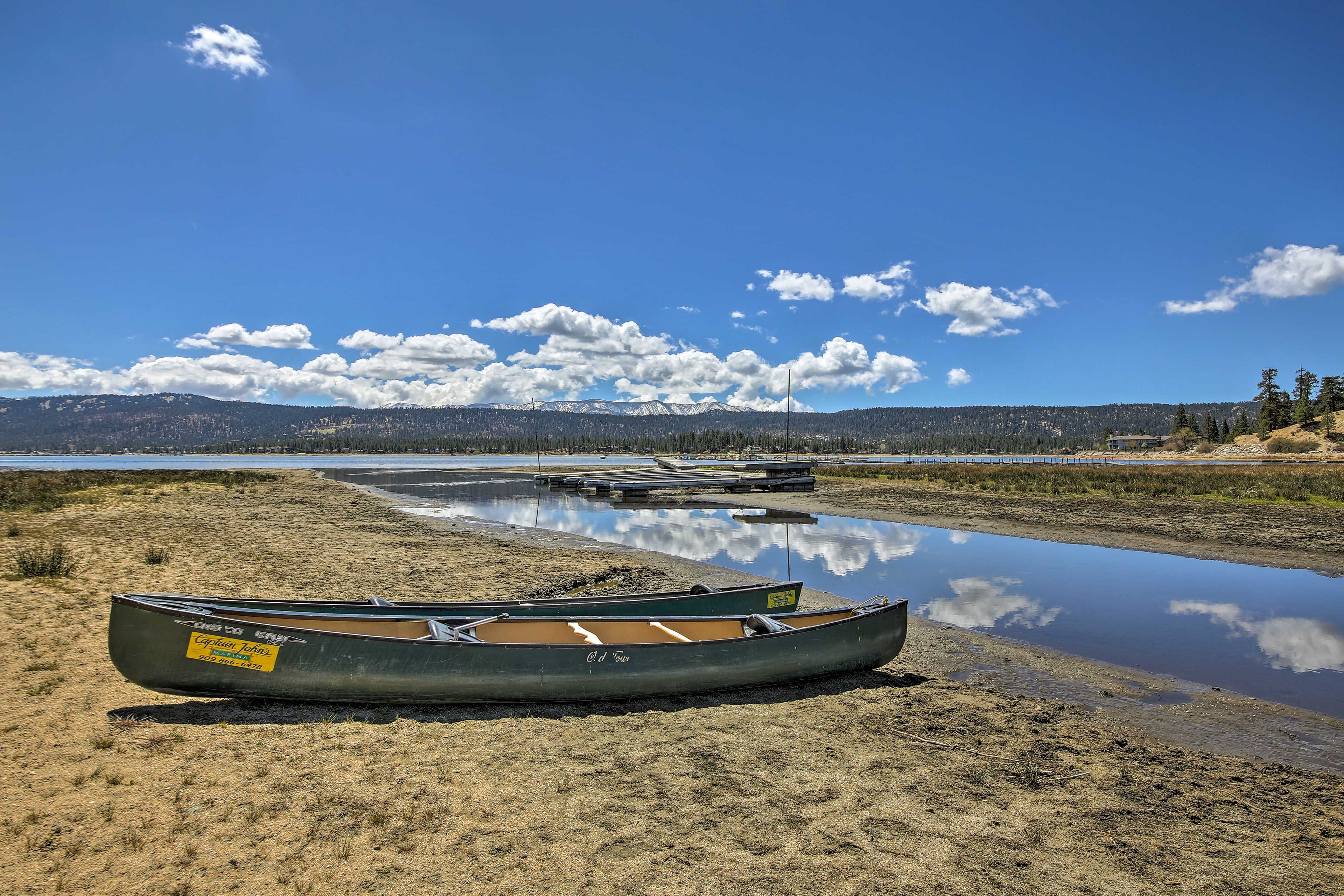Nearby Lake Access | Private Deck w/ Views | Outdoor Dining
