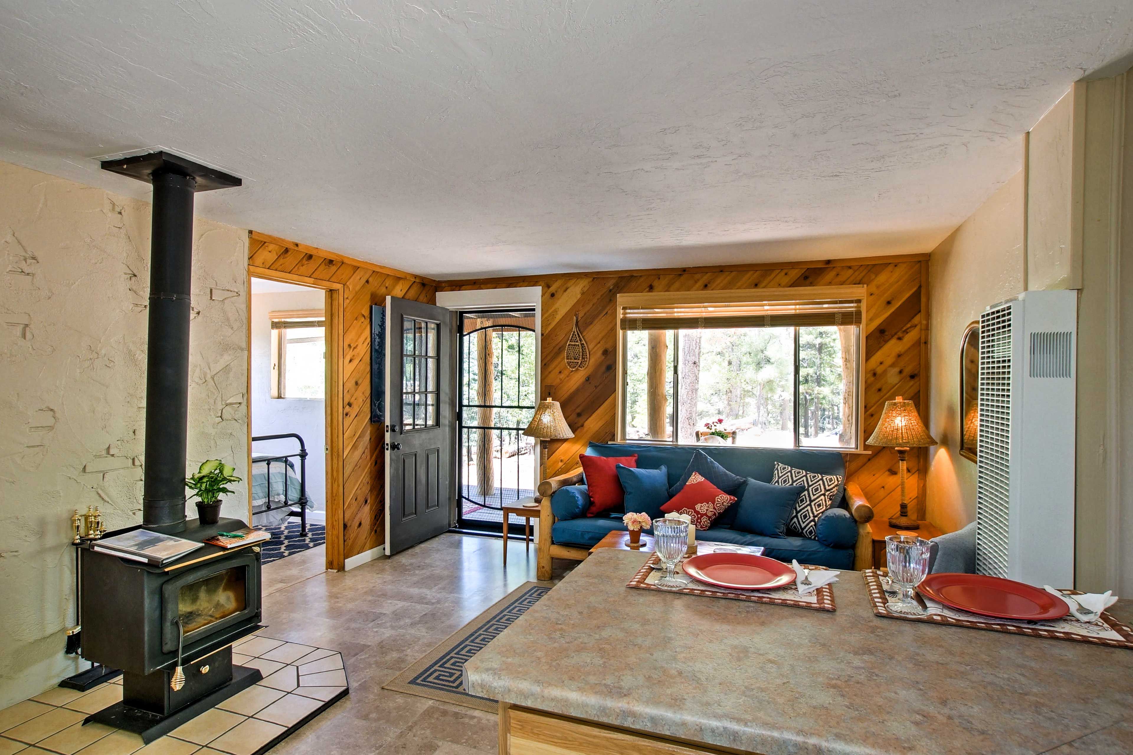 Everyone can sprawl out in the open living area.