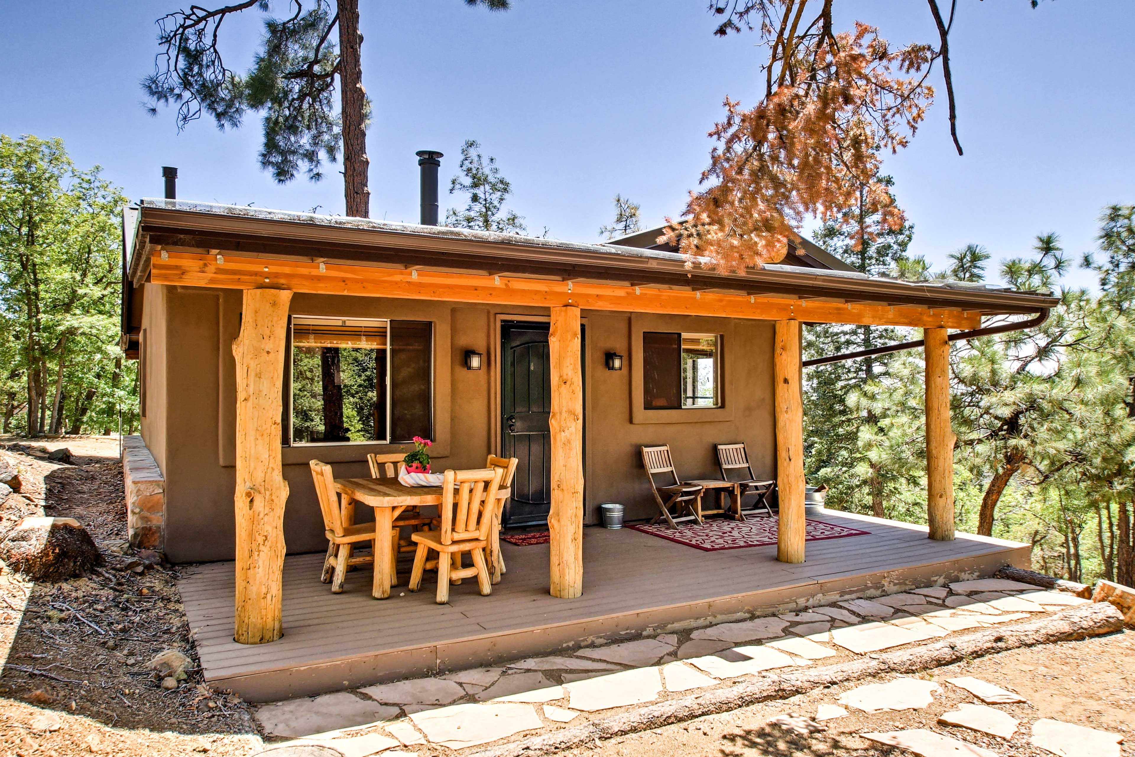 Cozy around the fire pit for relaxing evenings.