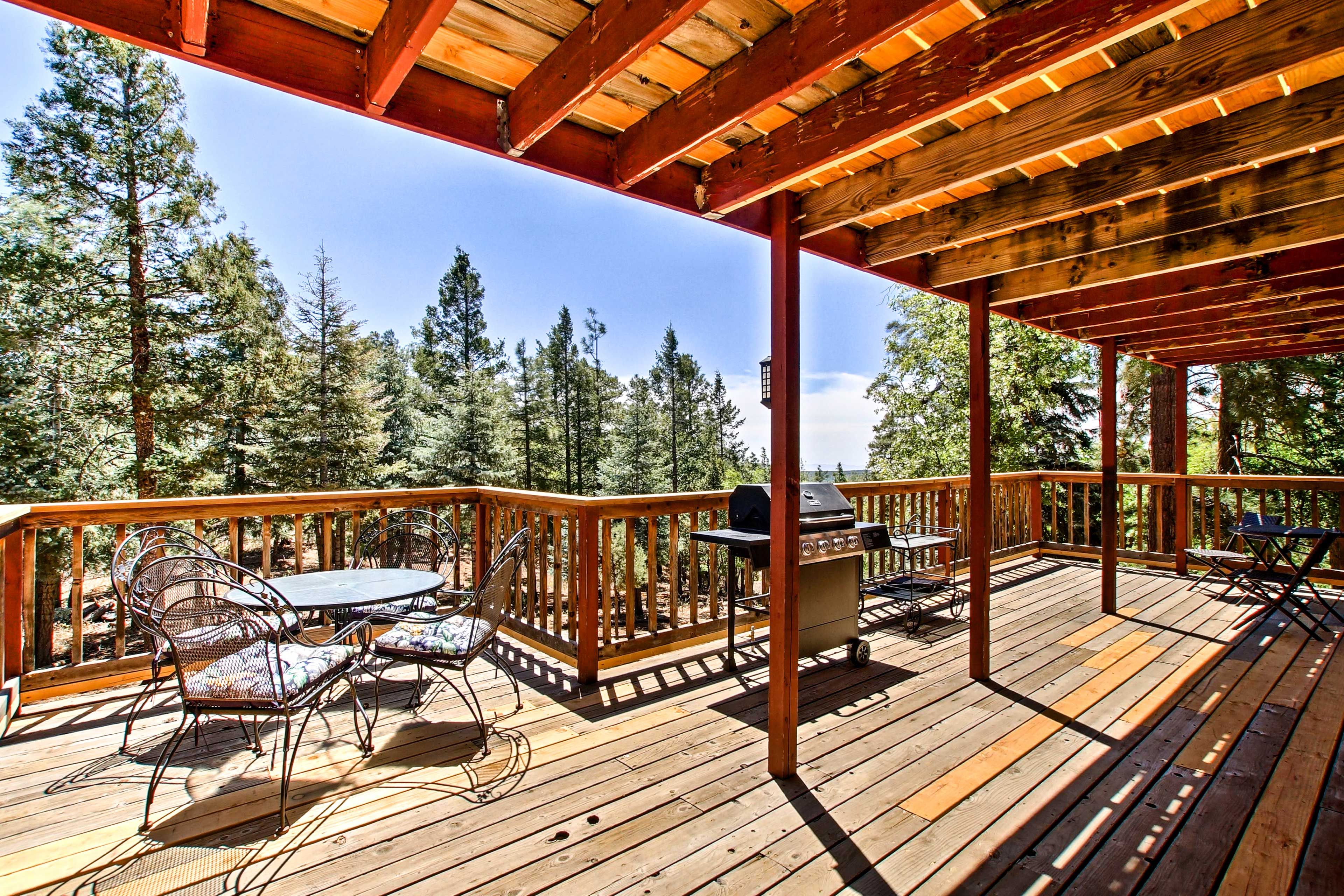 Bask in the Arizona sunshine on your deck.