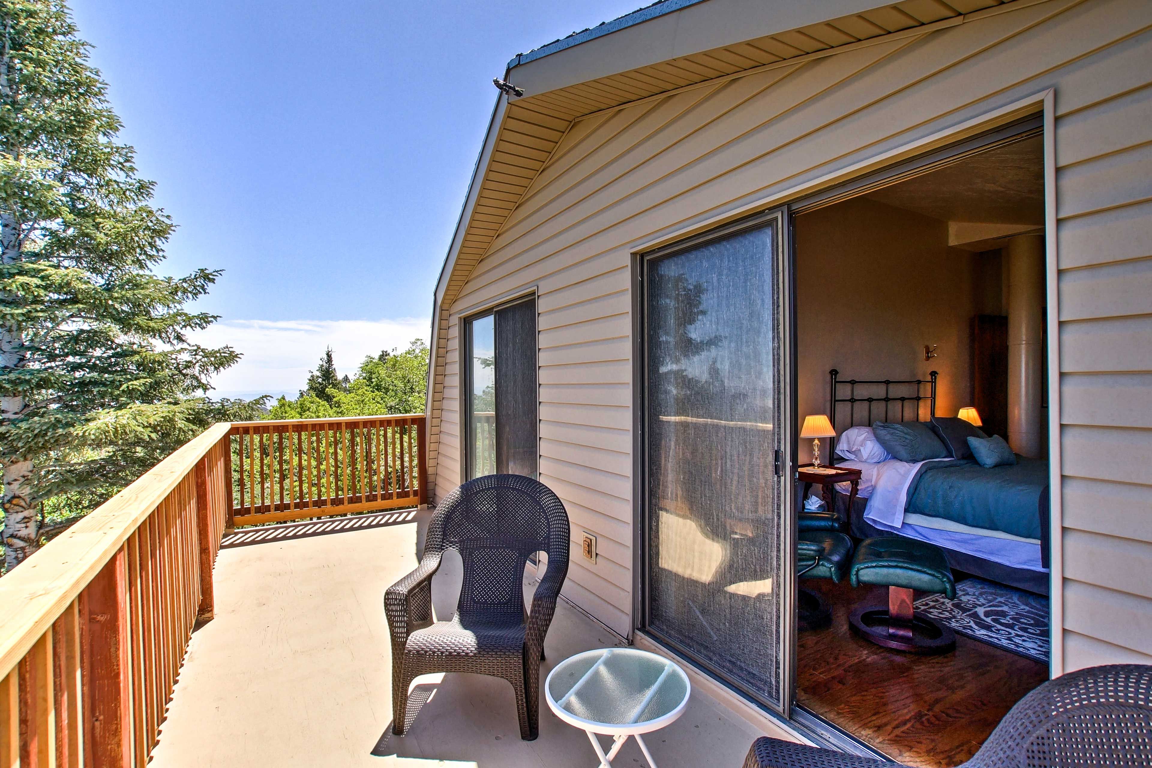 Greet the morning with a fresh cup of coffee on your balcony!