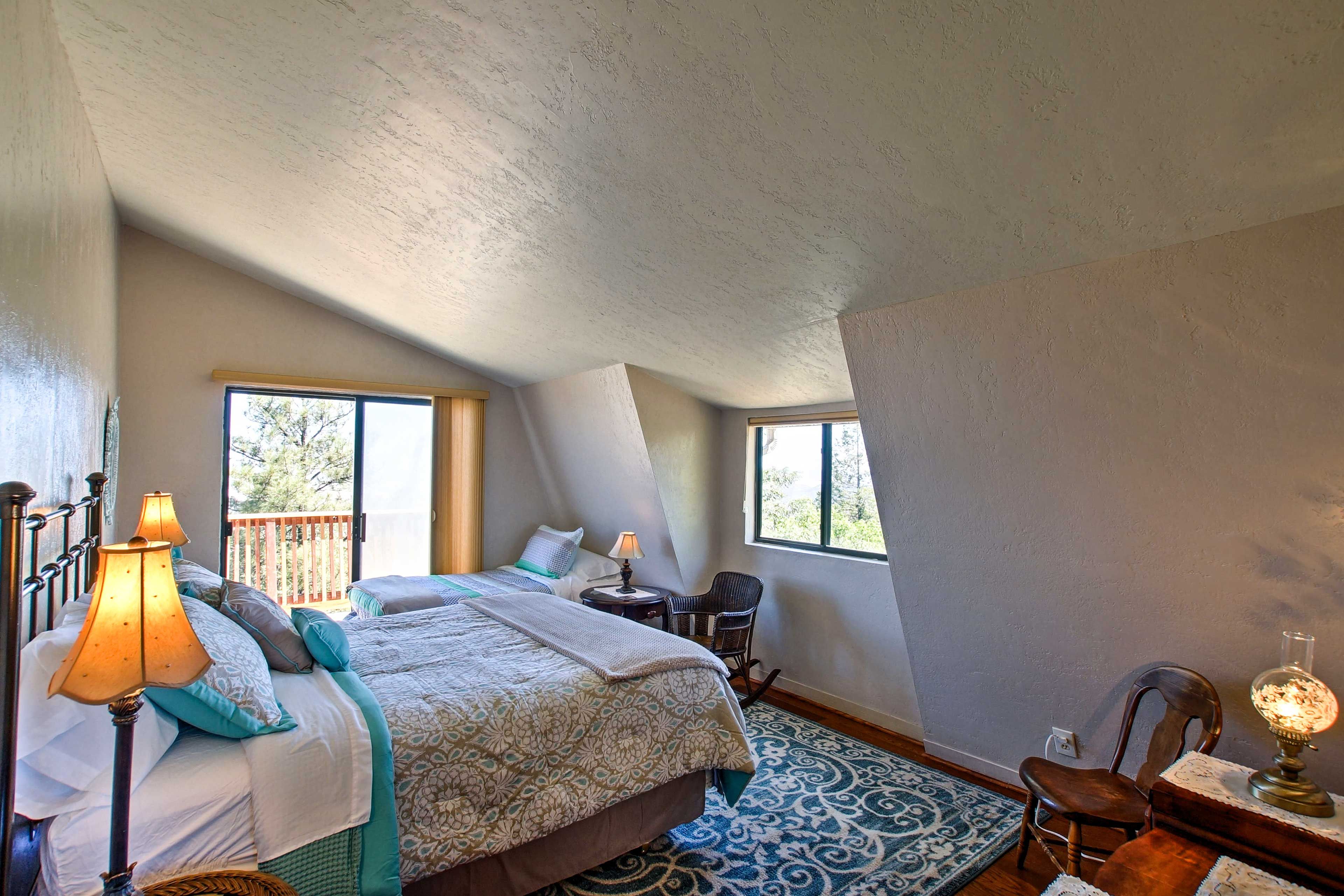 Dream of tomorrow's adventures in this queen-sized bed.