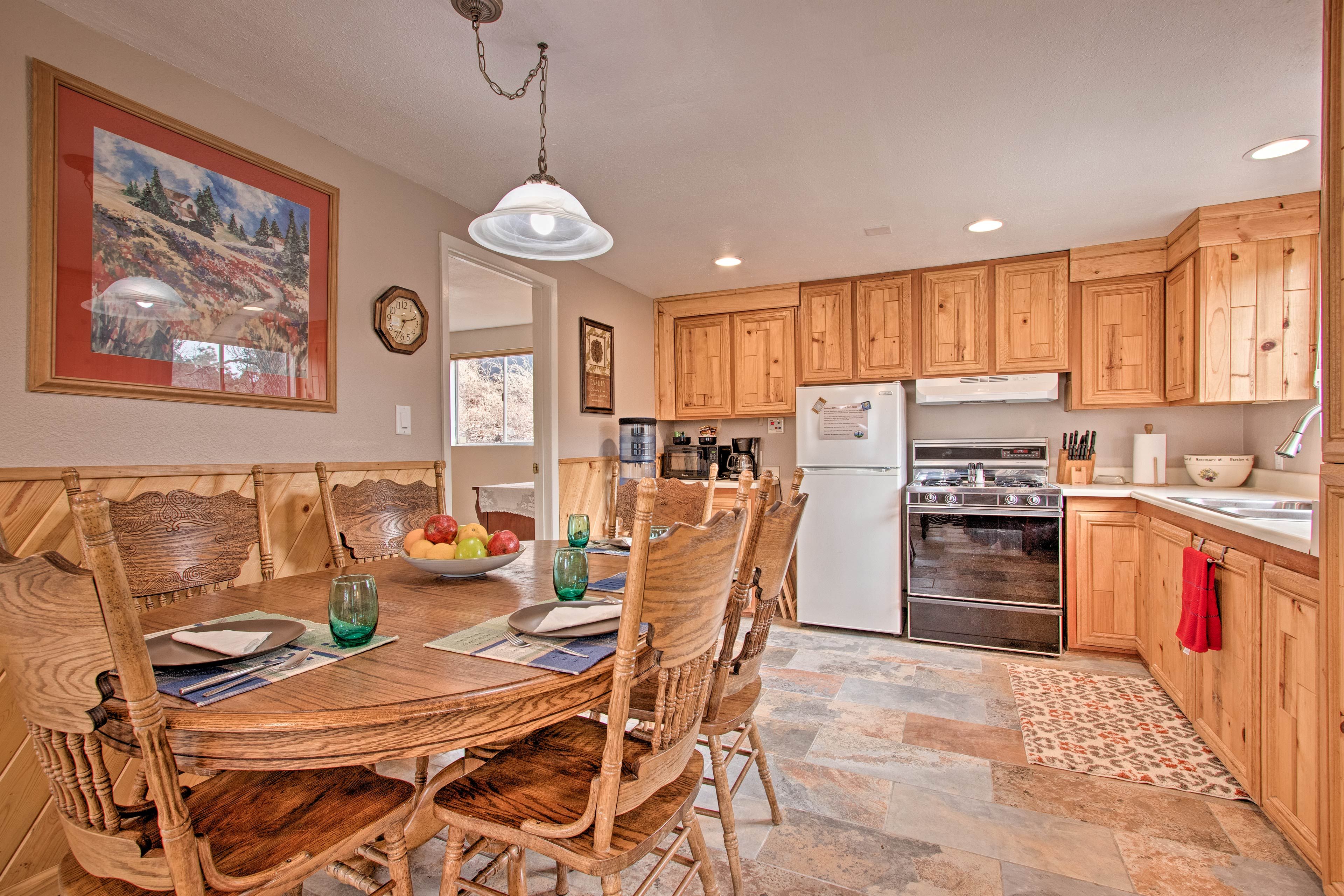 Pull up a chair to enjoy home-cooked meals.