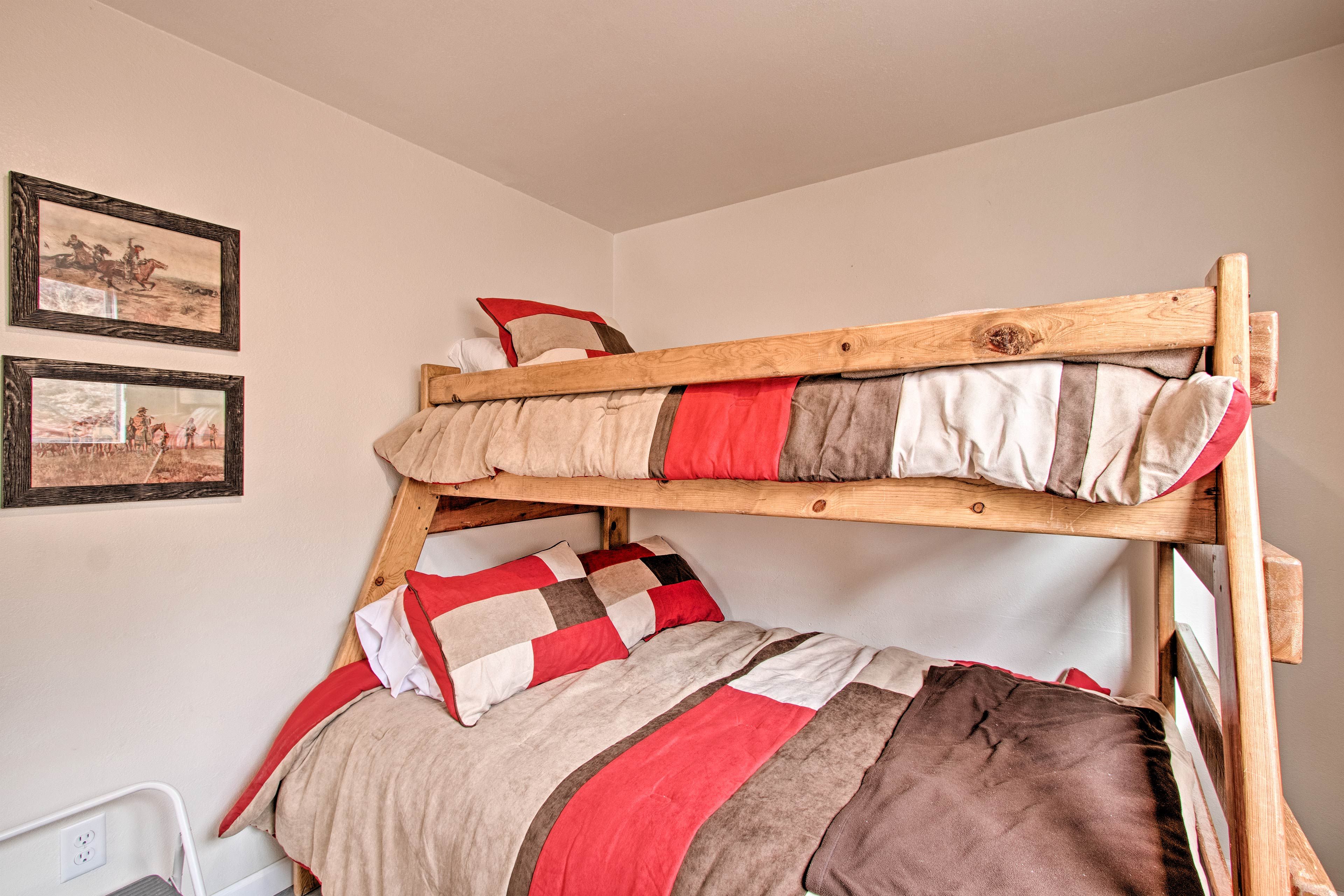 Kids will love this twin-over-full bunk bed.