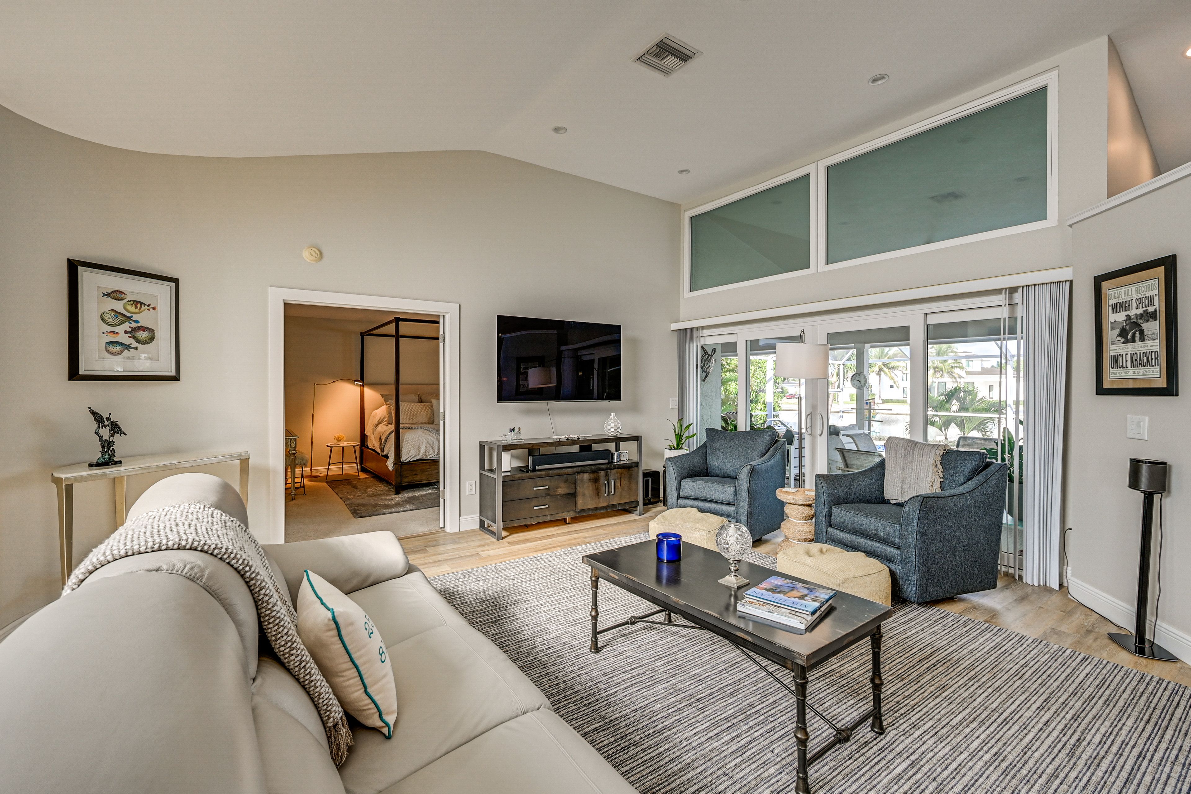 Living Room | Twin Murphy Bed | Smart TV | Single-Story Home