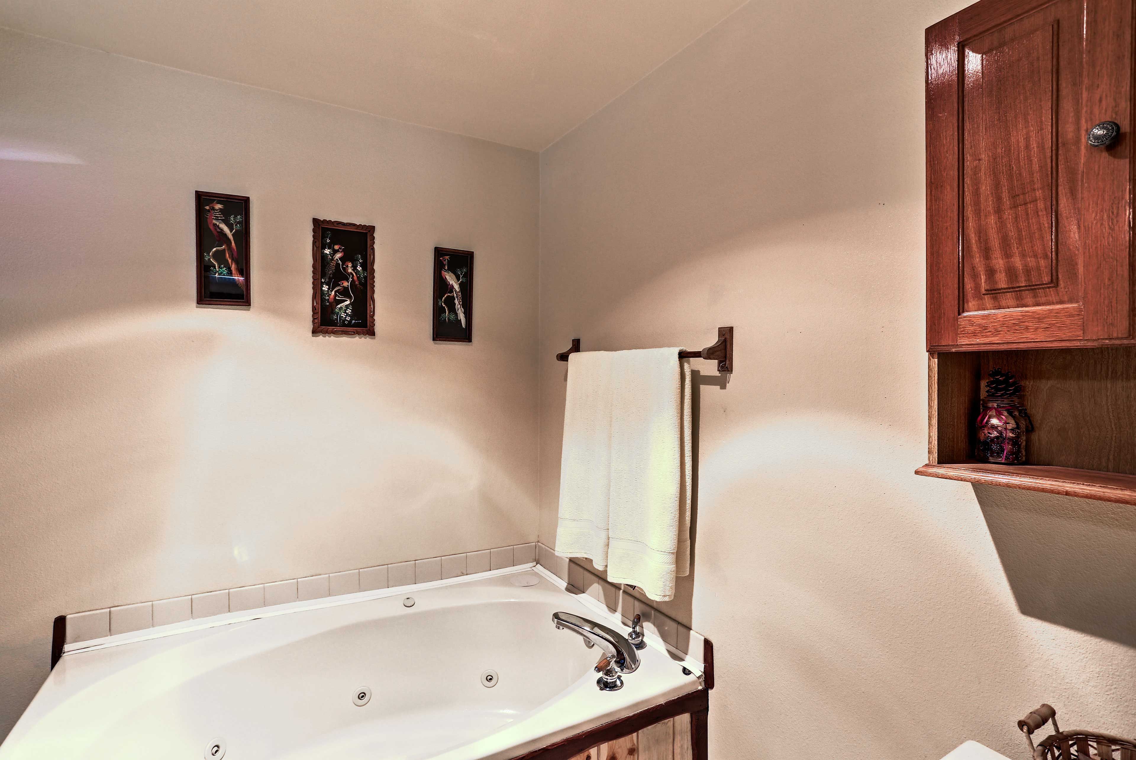 Take a relaxing soak in the tub!