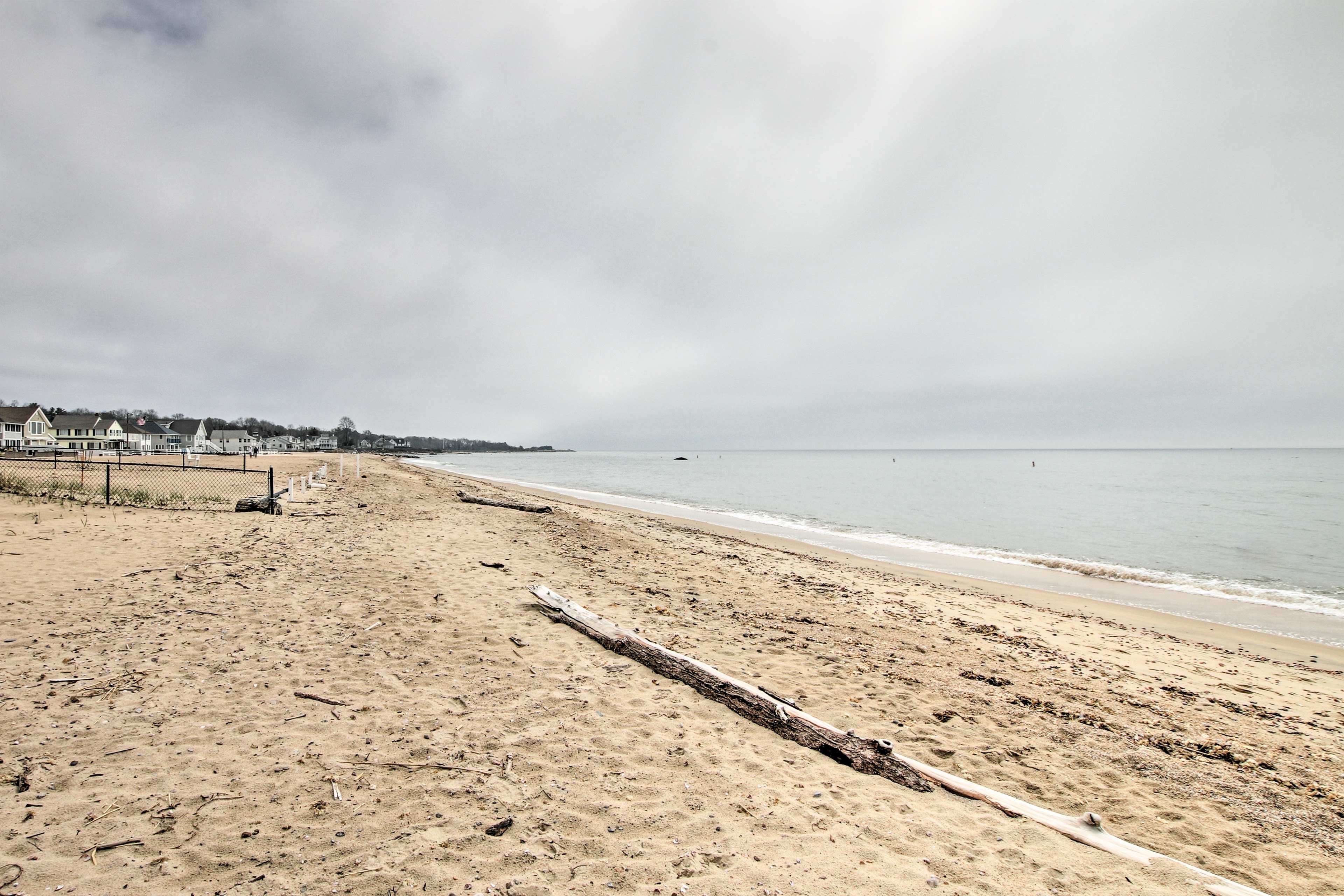 The apartment is mere steps from the beach!