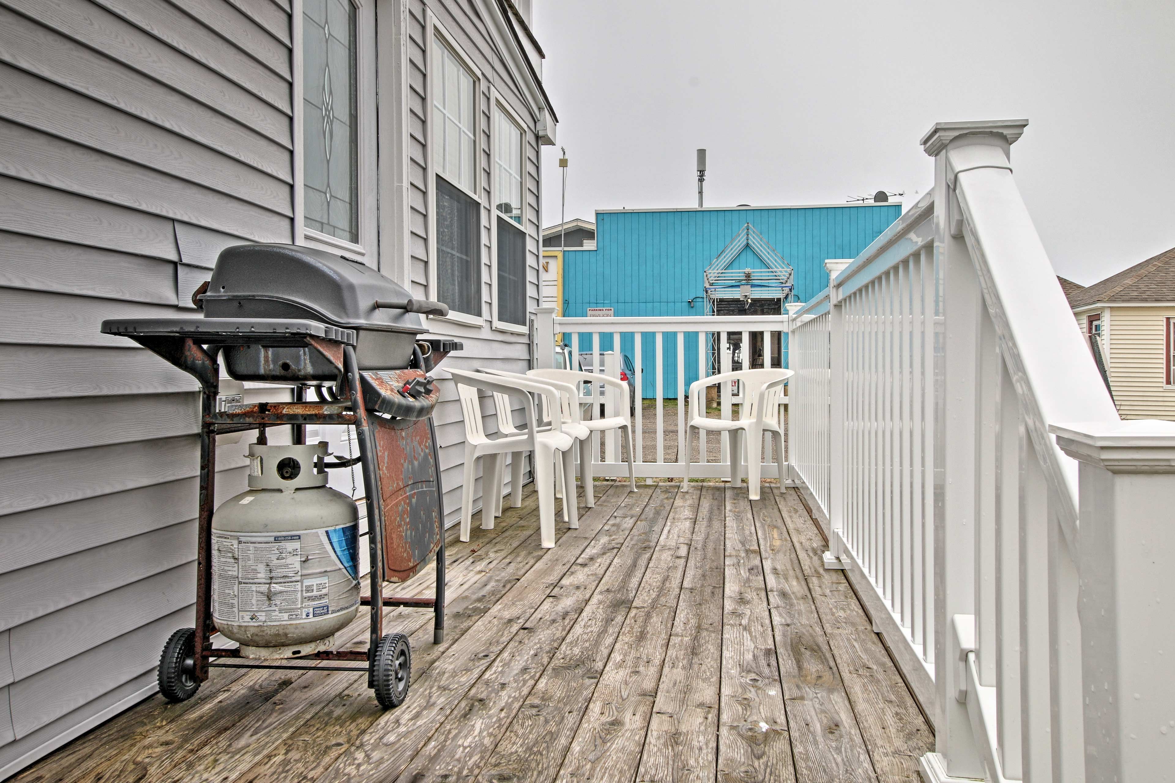 Grill up your favorites on the porch!