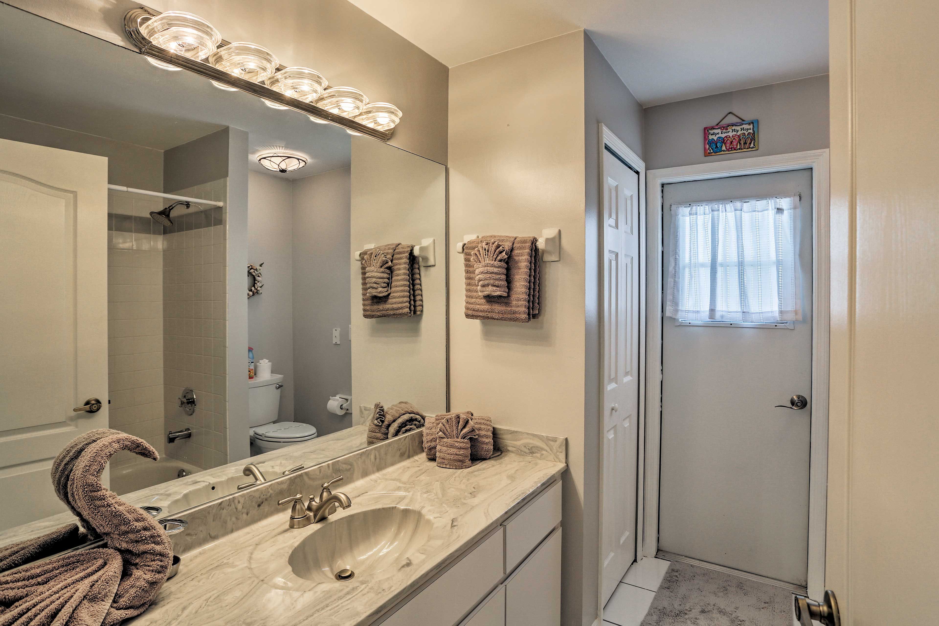 Take a relaxing shower to wind down before bed.