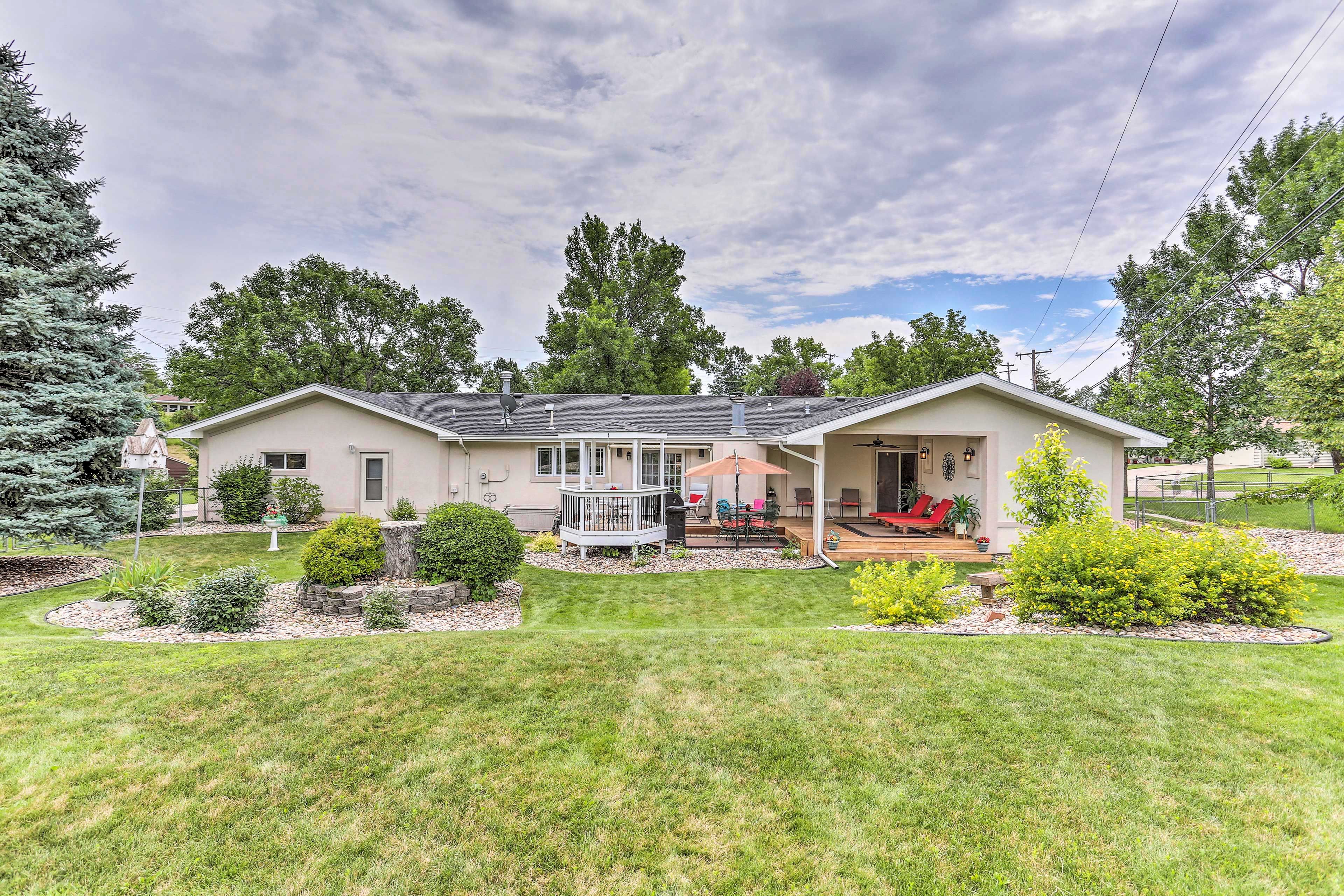 This home boasts ideal outdoor entertainment.
