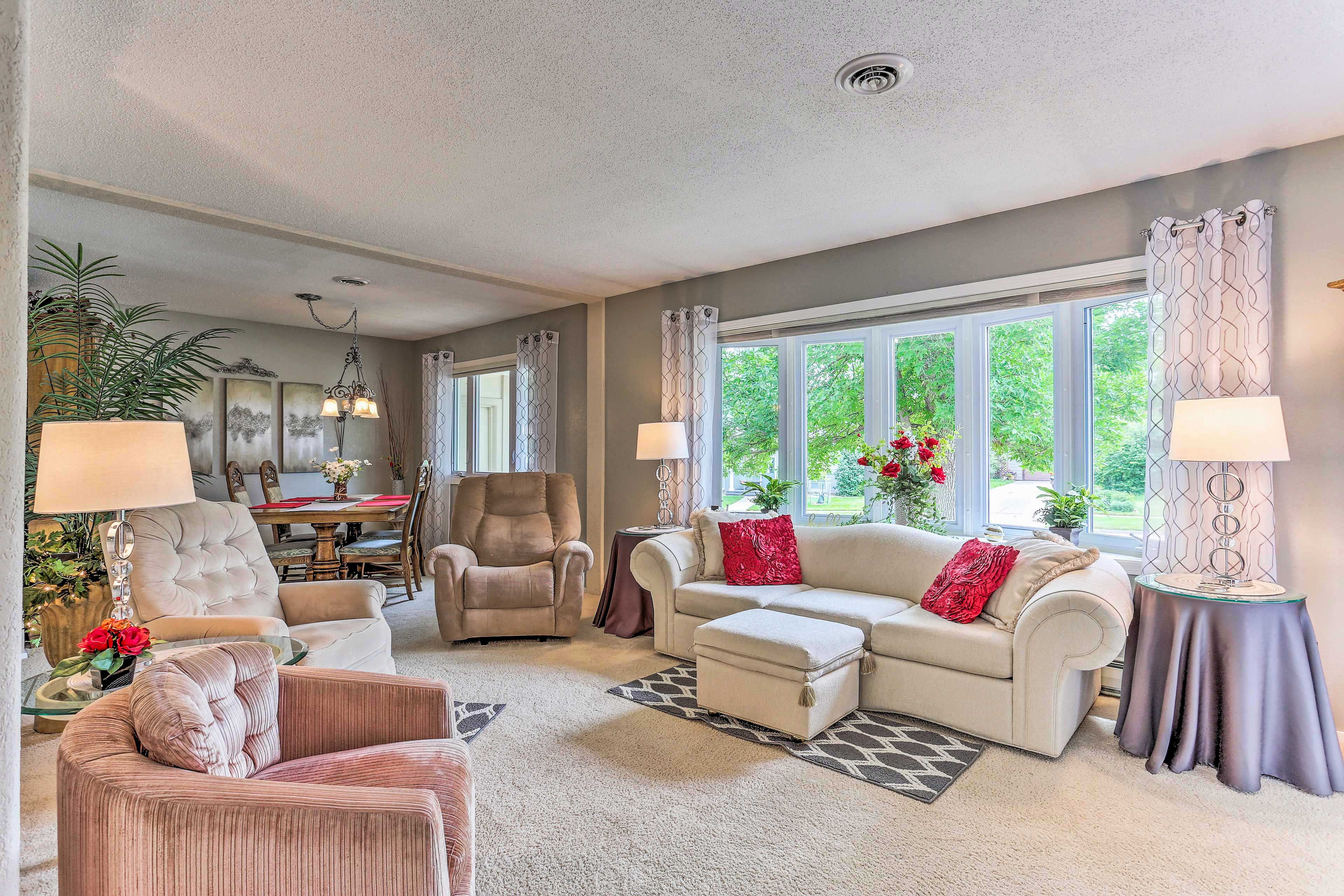 Natural light floods into the living space.