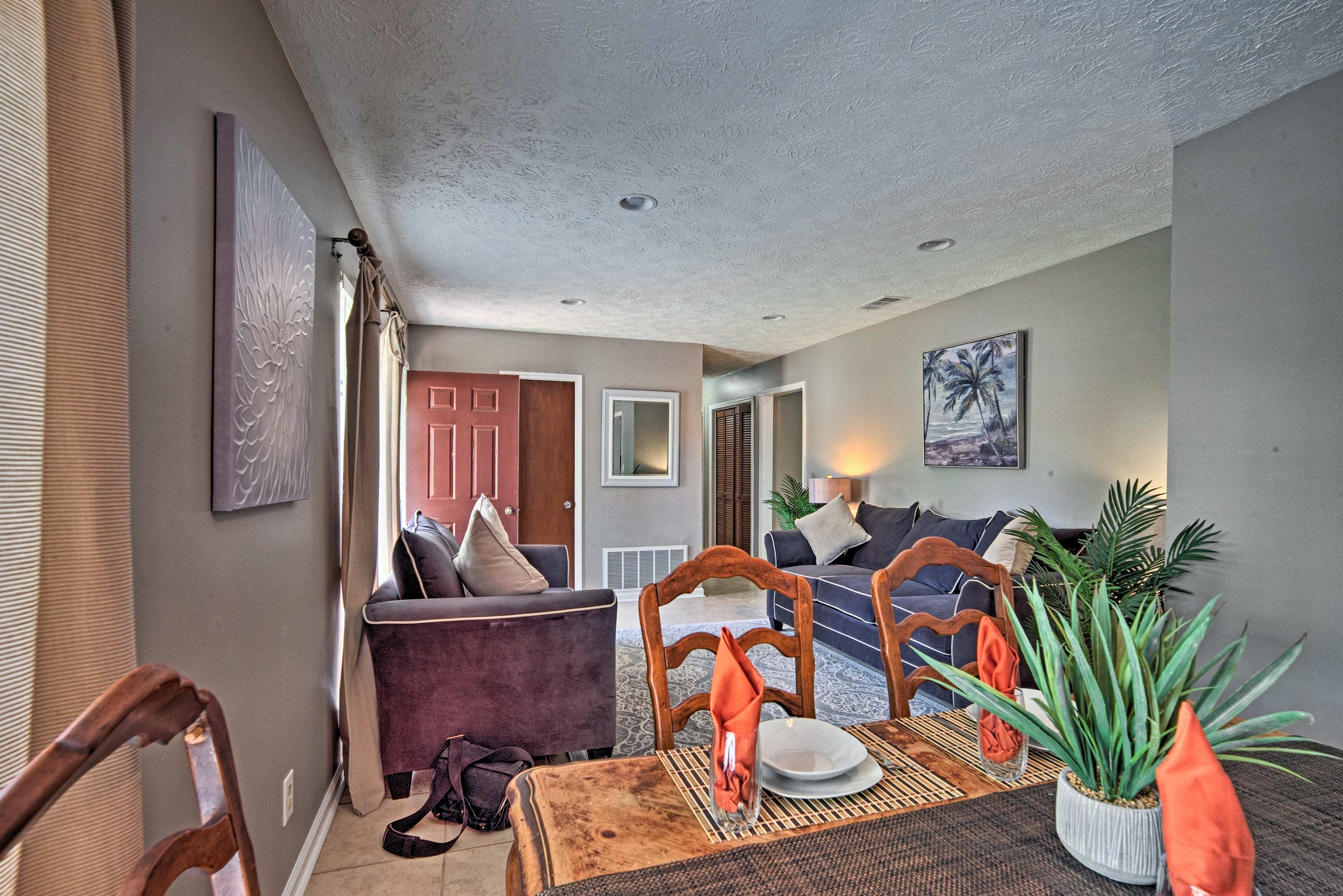 The home is perfectly furnished for friends or a large family.