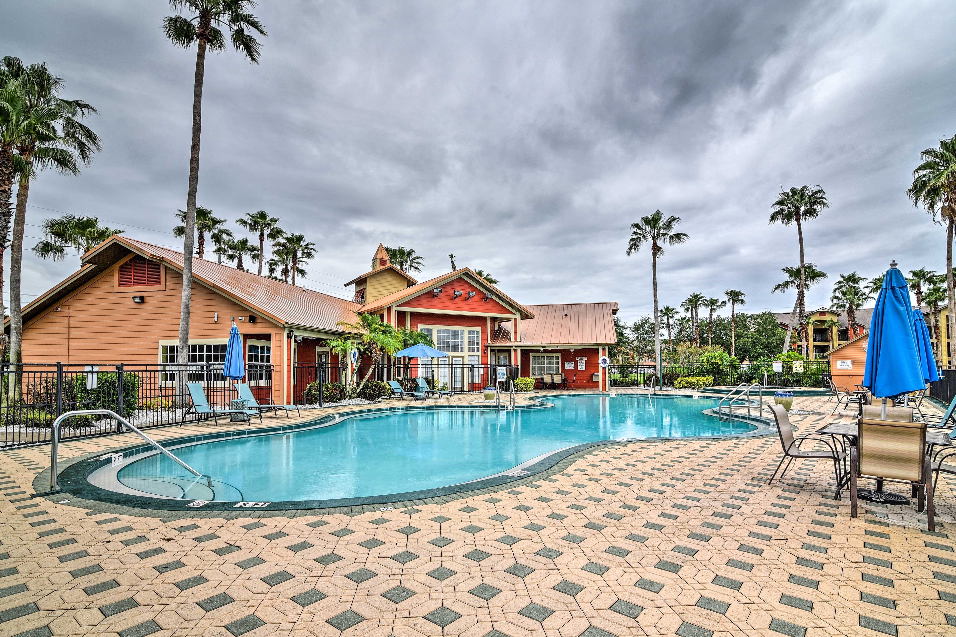 Make a splash in the community pool.