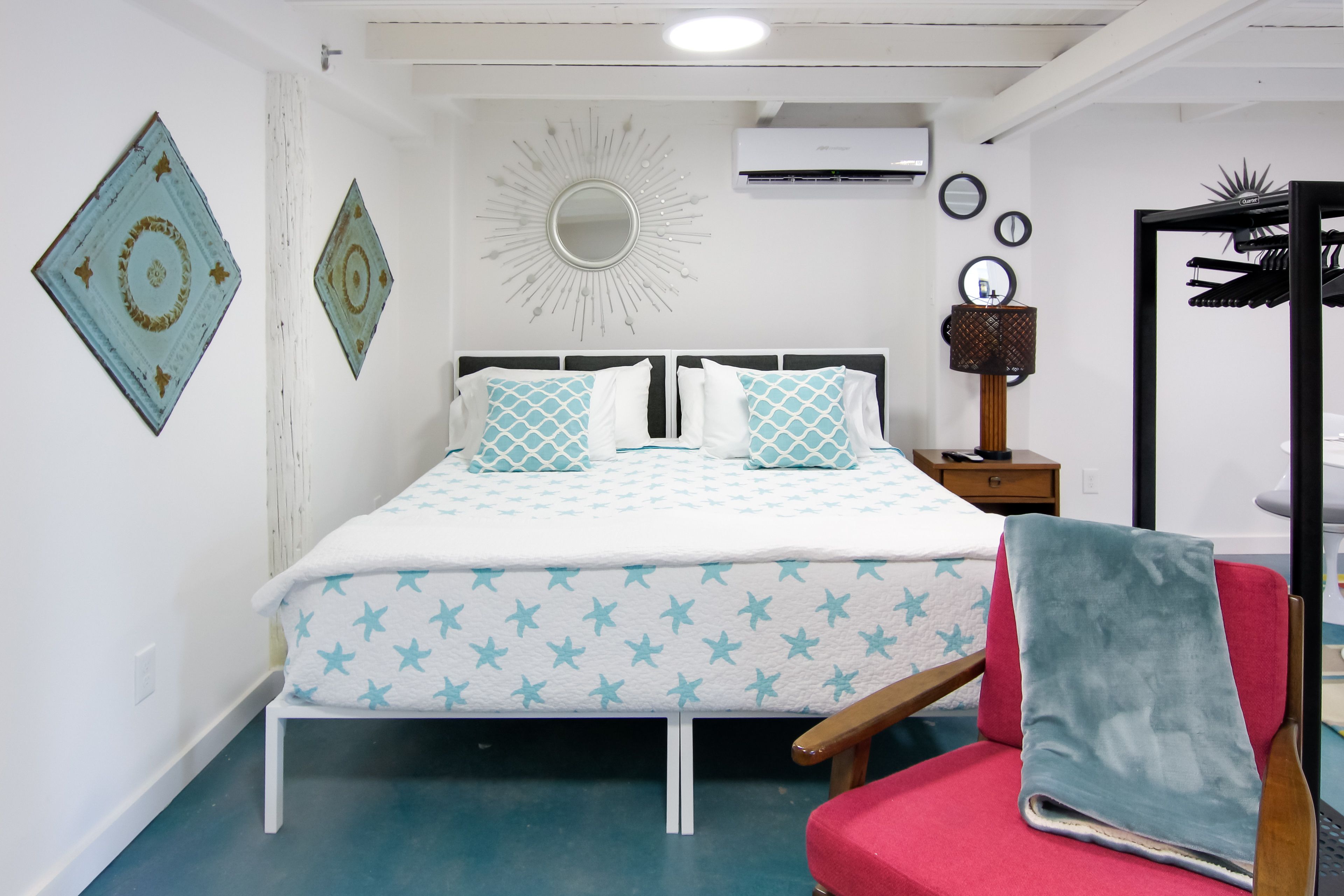 Studio | Sleeping Area | 2 Twin Beds (Converts to King Bed)