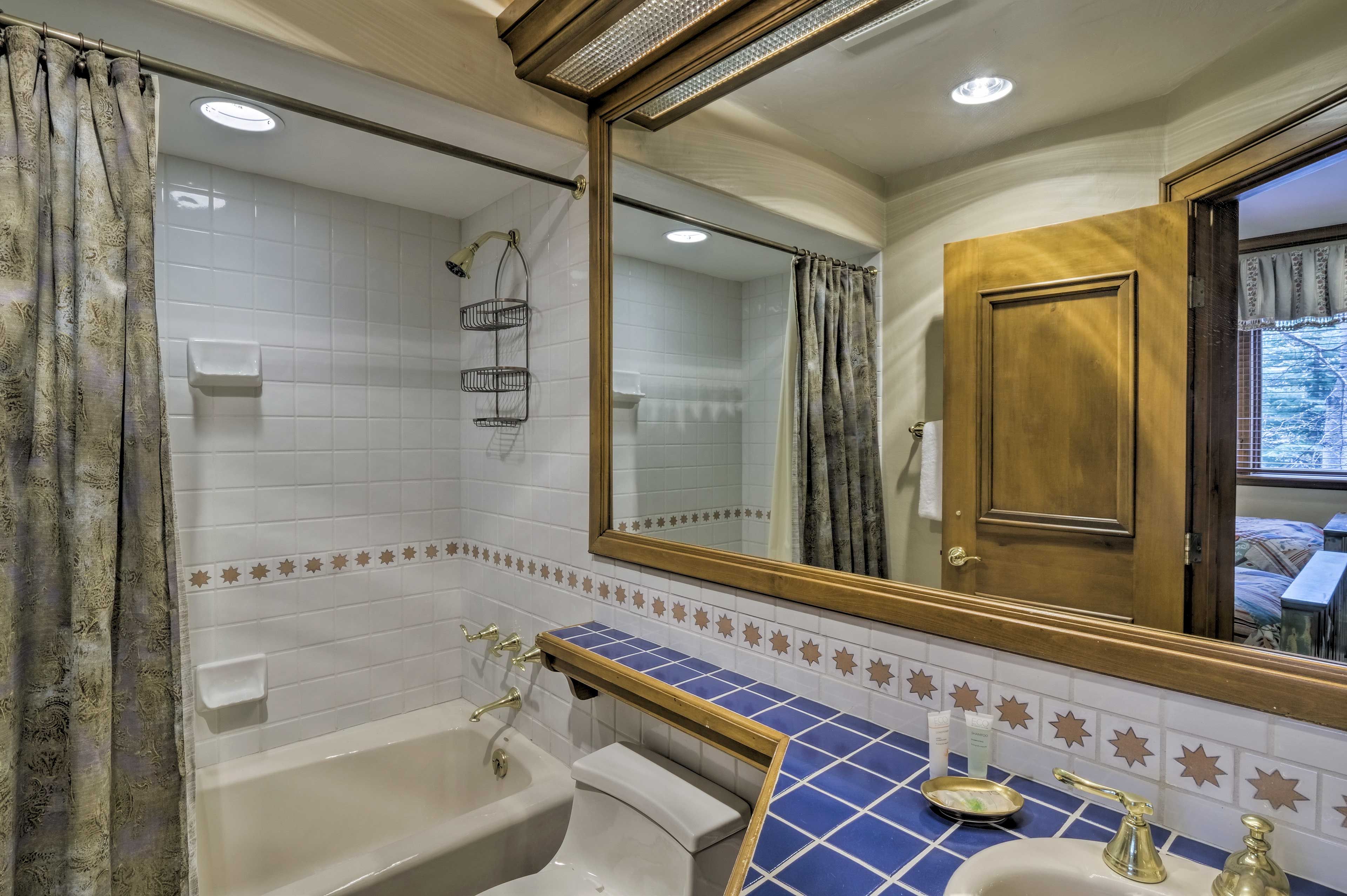 Clean up in this bathroom.