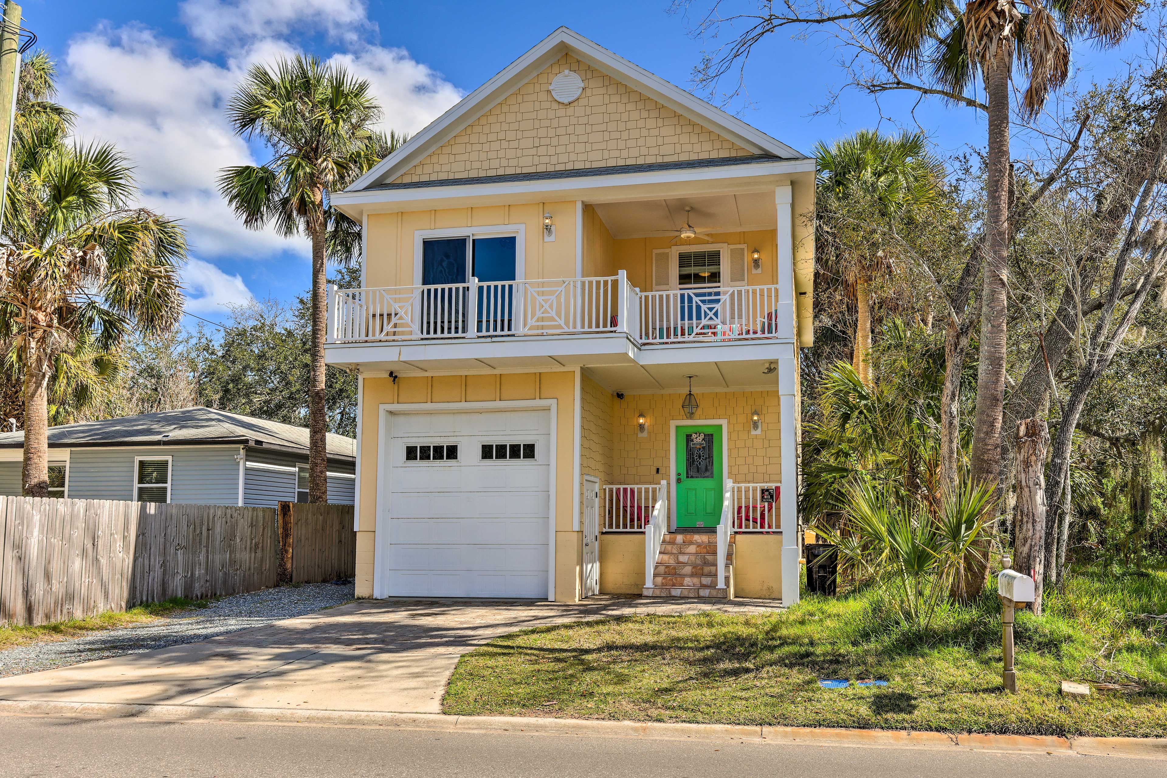 St. Augustine Vacation Rental | 3BR | 2.5BA | 1,440 Sq Ft | Steps Required