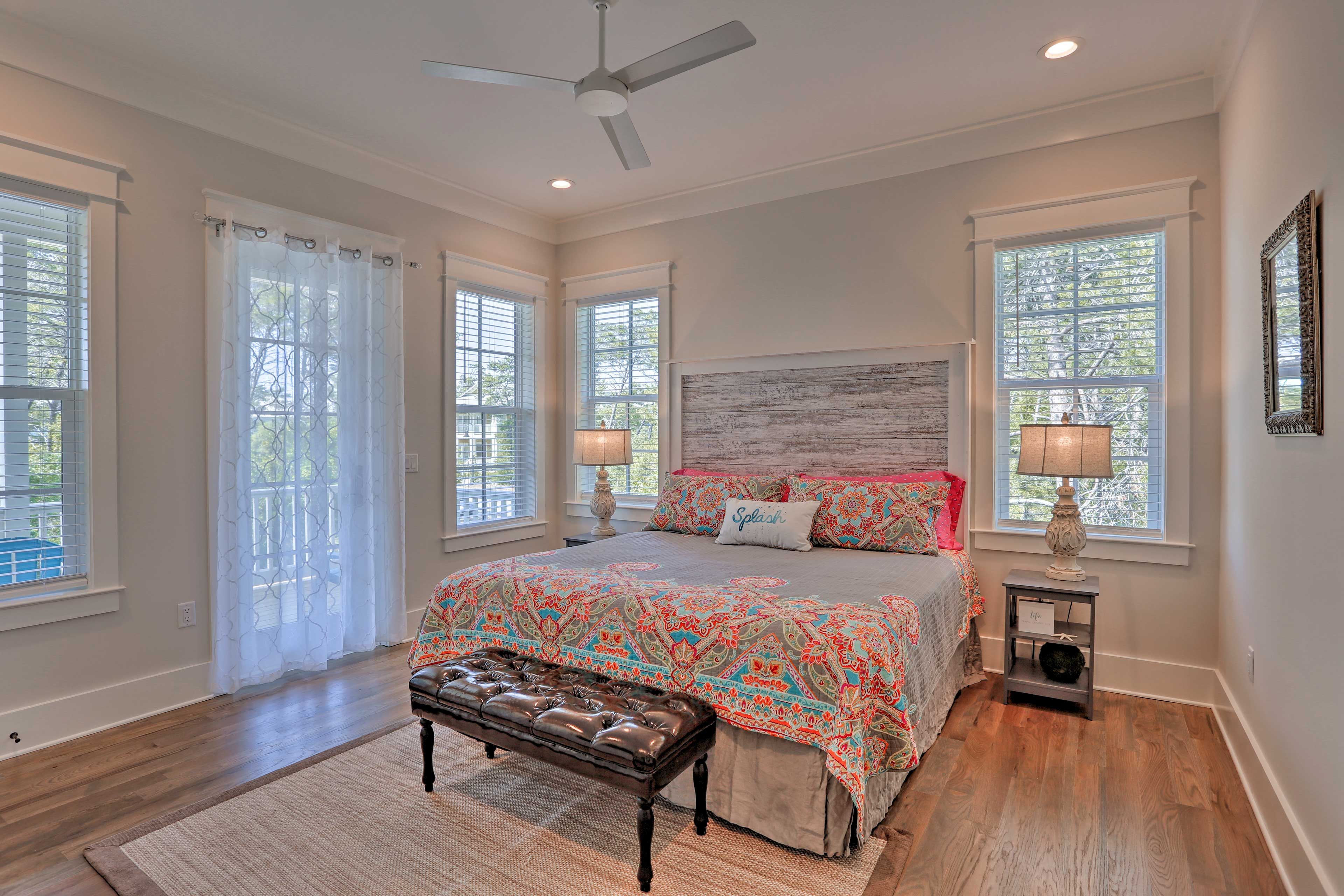 Bedroom 2 | King Bed | 2nd Floor | Balcony Access | En-Suite Bathroom | Smart TV