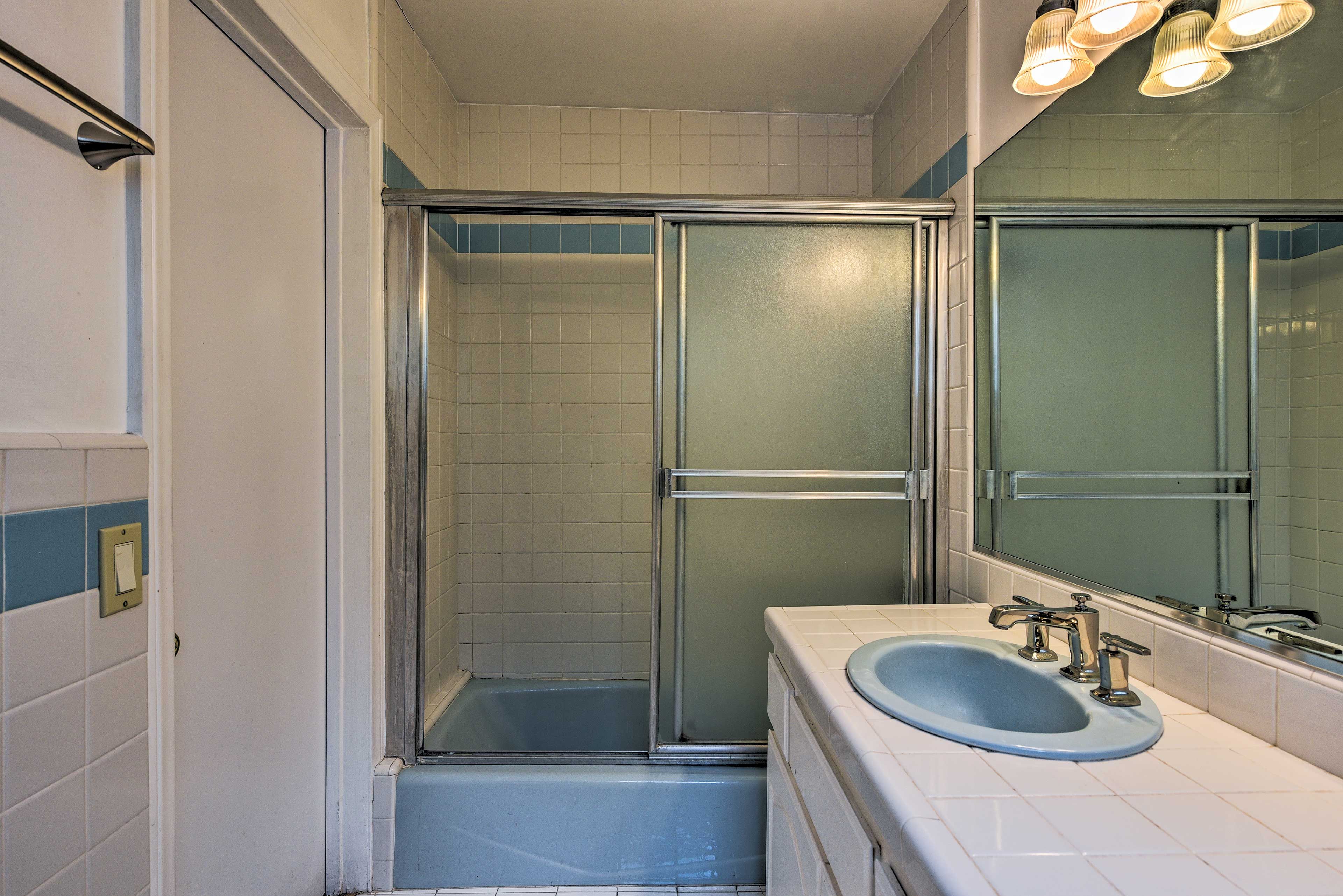 Rinse off after a nearby hike.