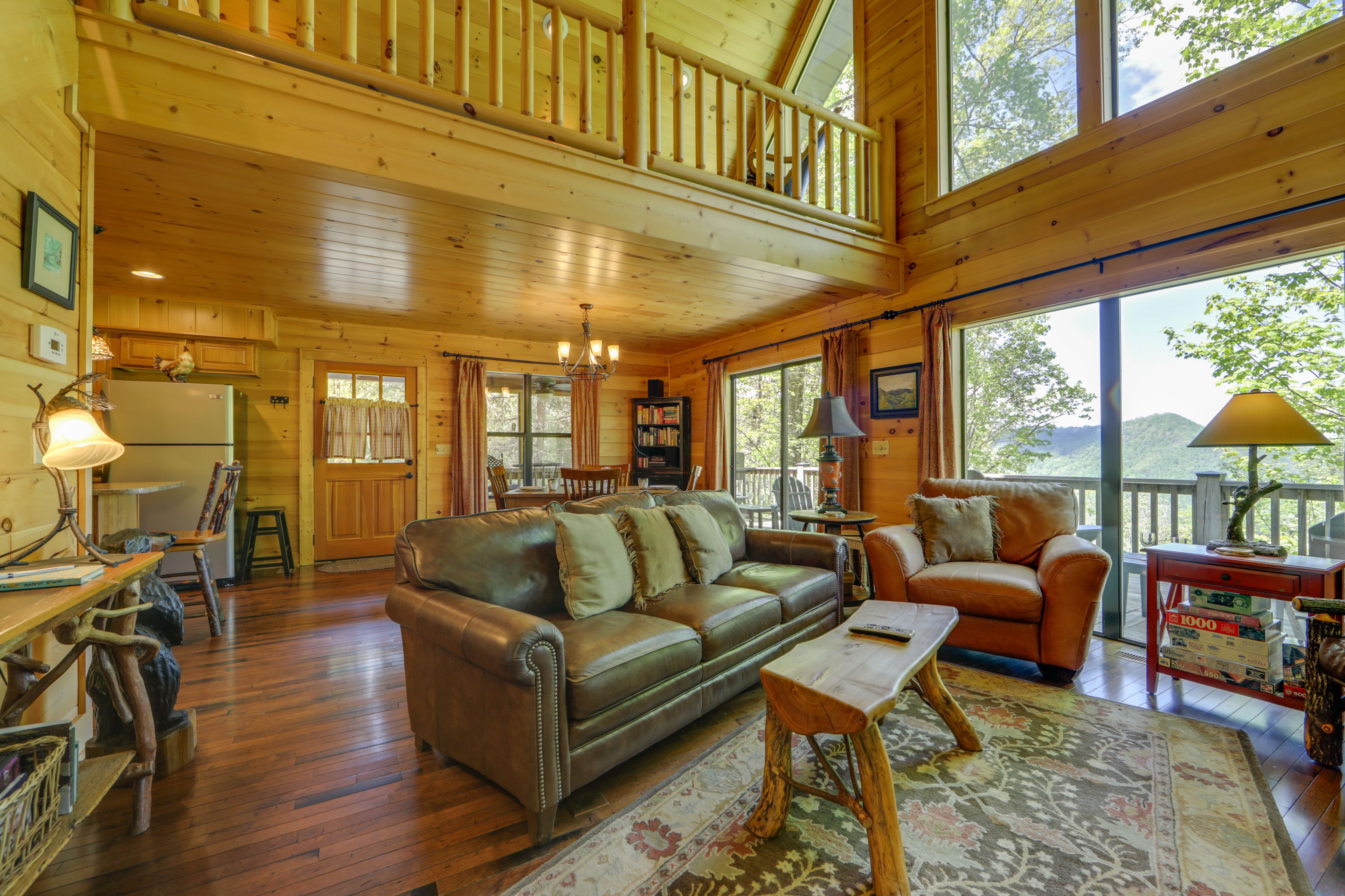 Bryson City Vacation Rental | 2BR | 2BA | 1,100 Sq Ft | Stairs Required