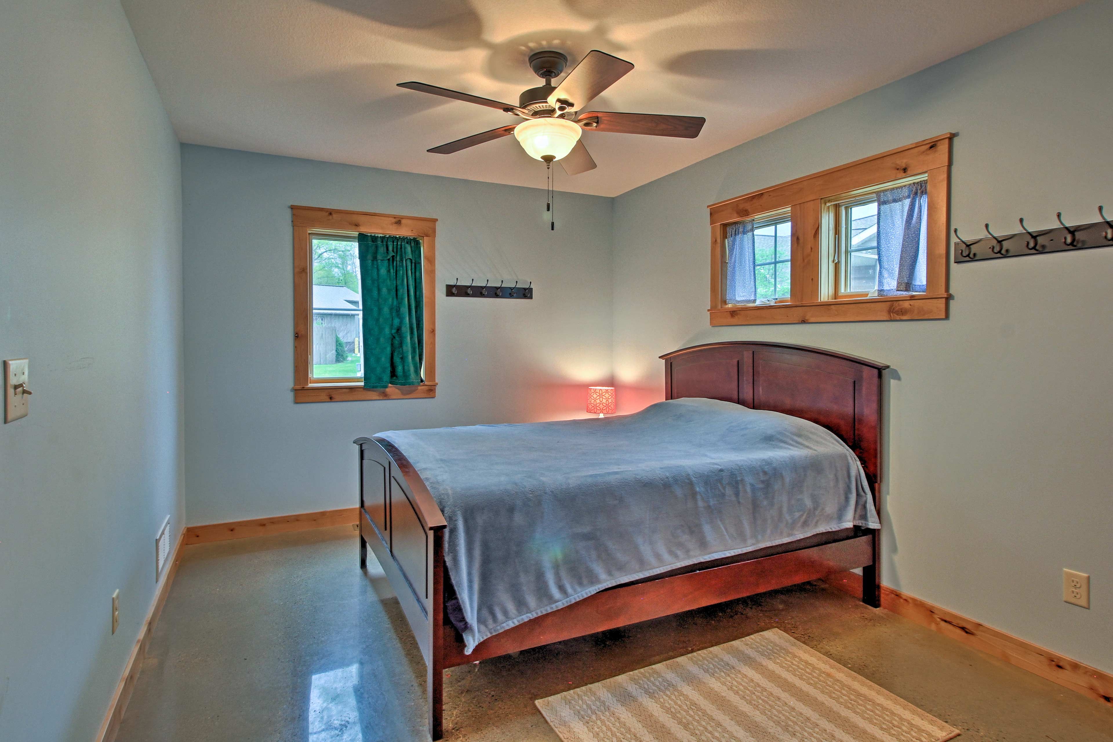 Two lucky guests can claim the master bedroom.