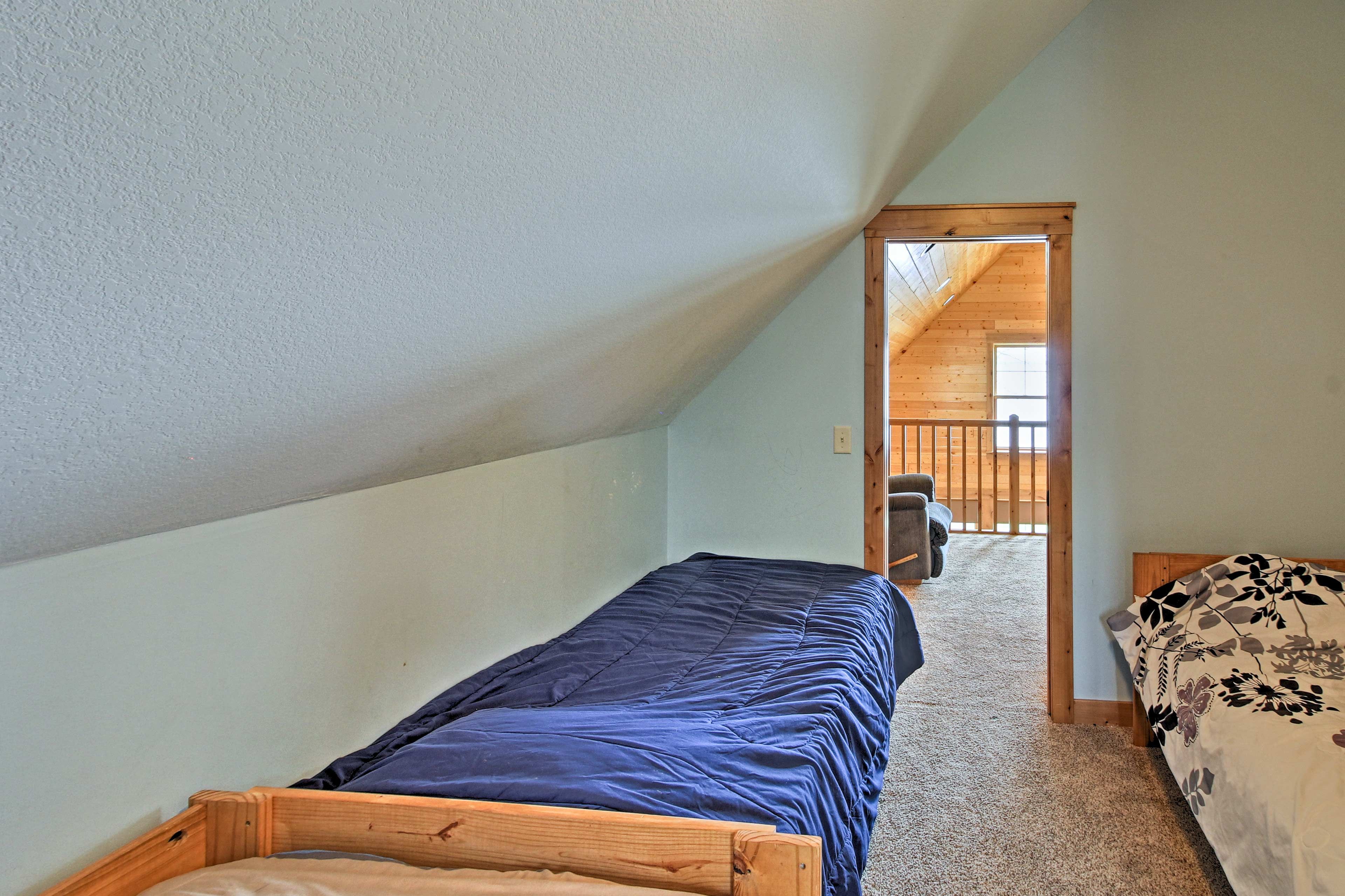 The third bedroom also offers 2 twin beds and a full bed.