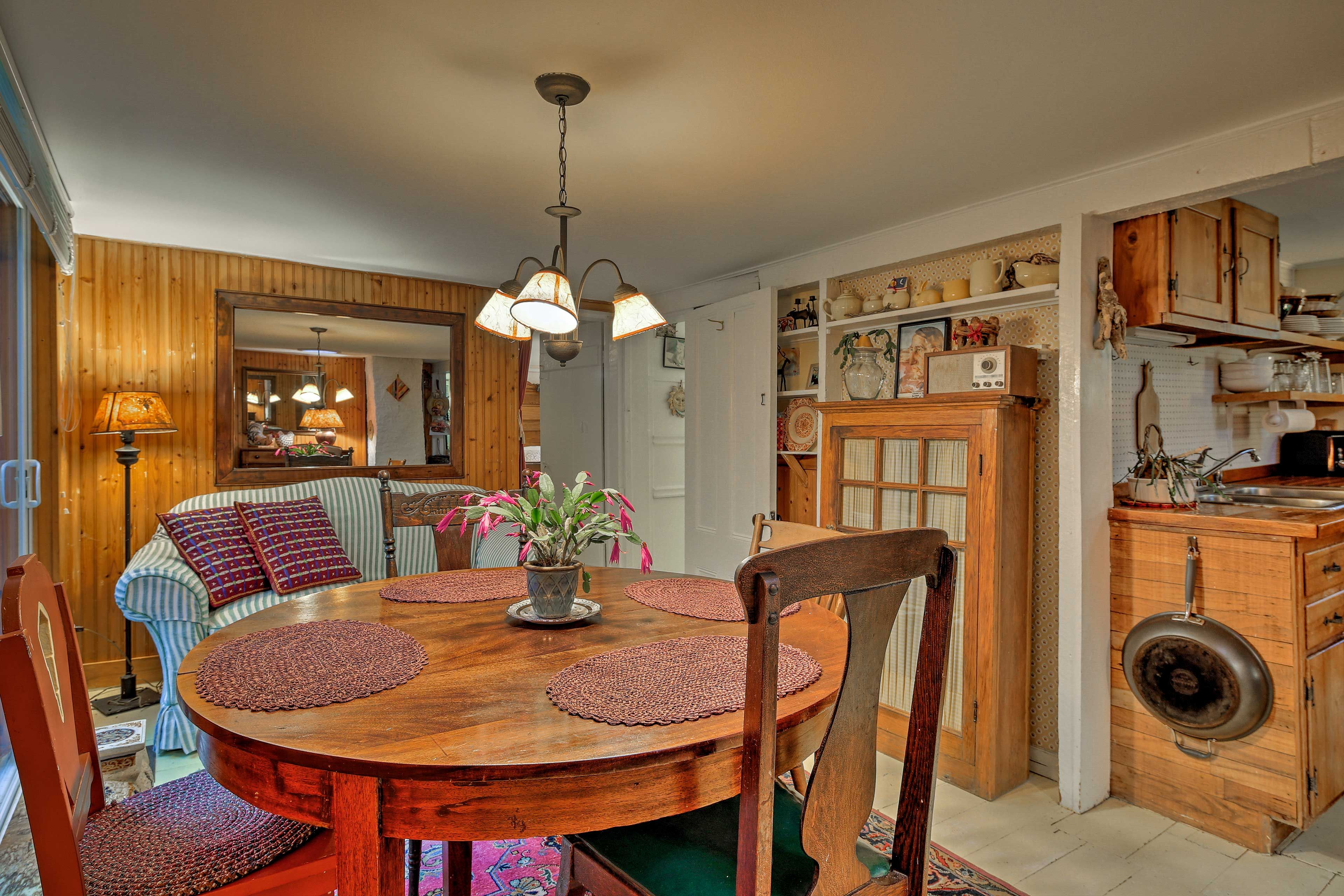 Gather around the dining table for a memorable family meal.