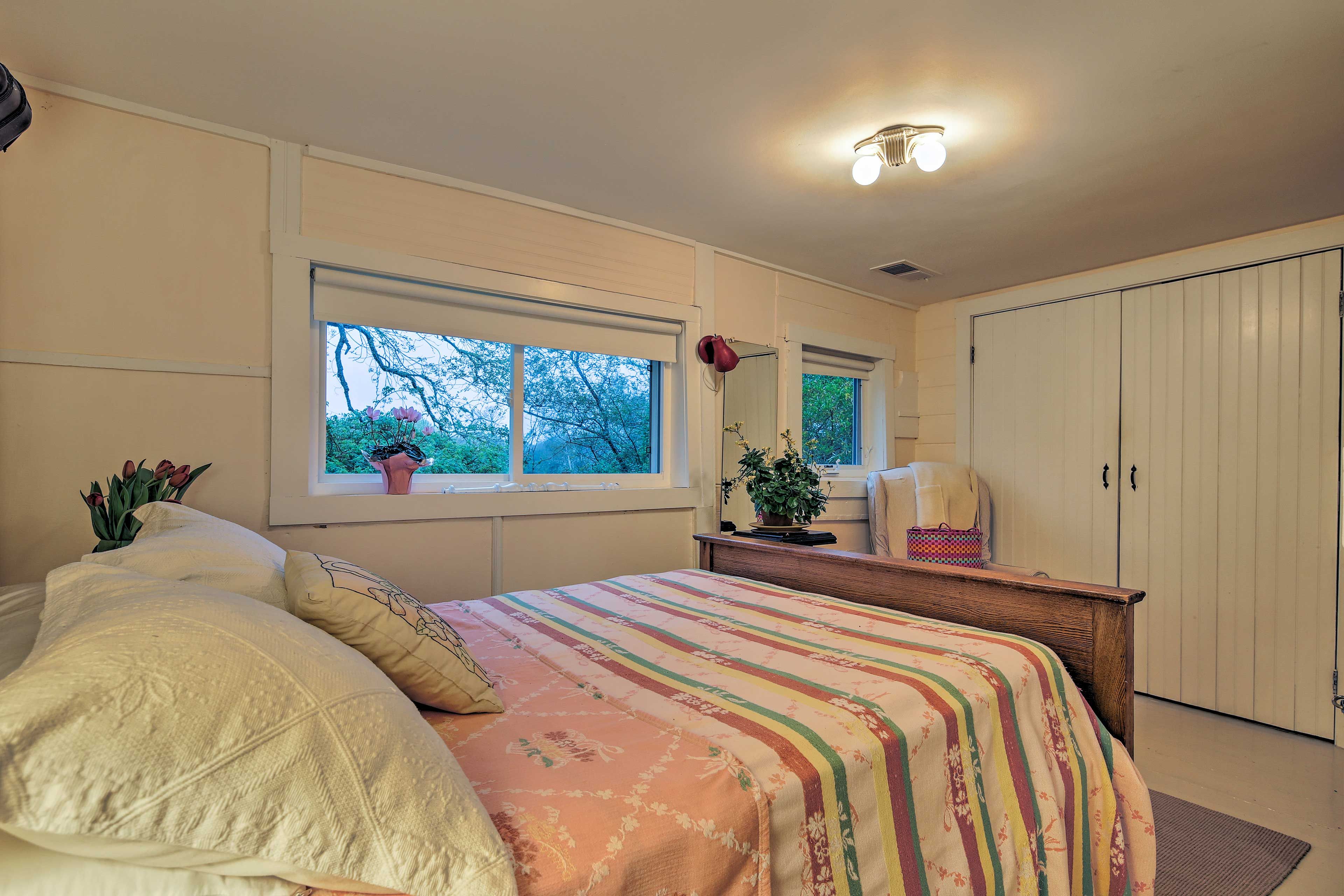 You won't have to live out of your suitcase thanks to the large closet.