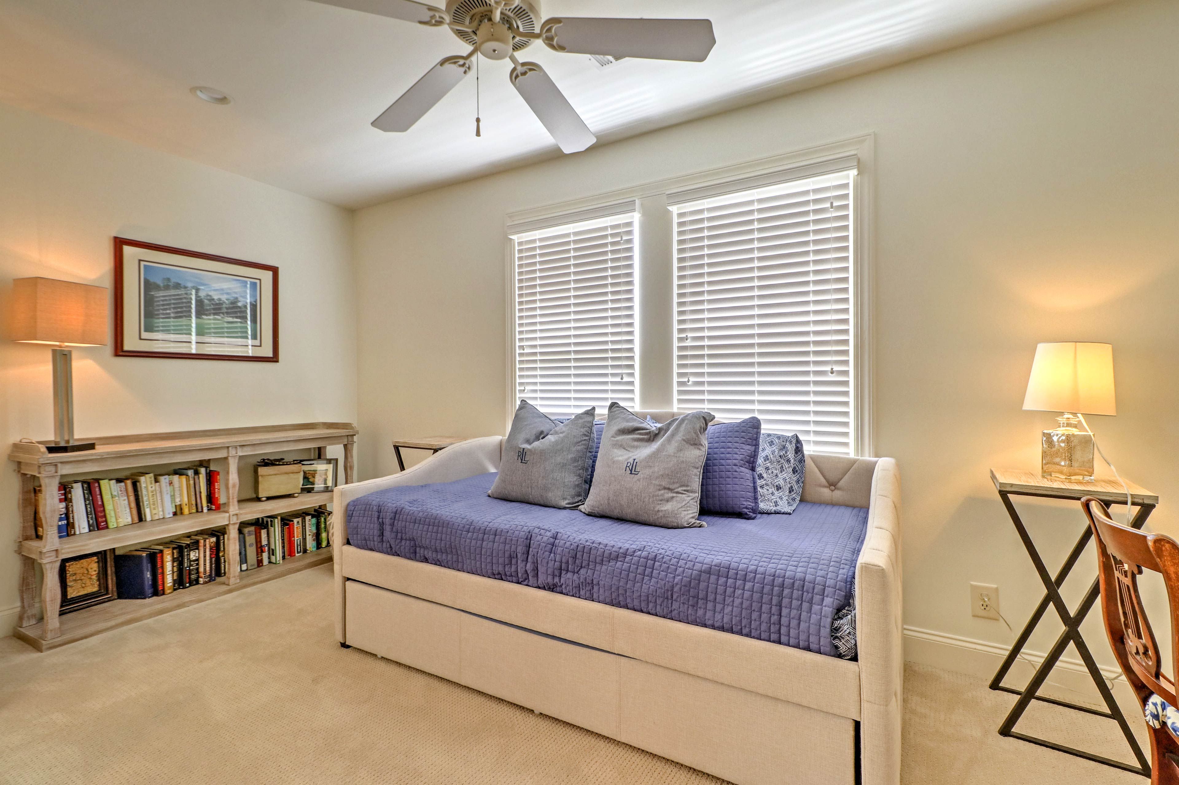 Extra sleeping spots can be found in the upstairs loft area.