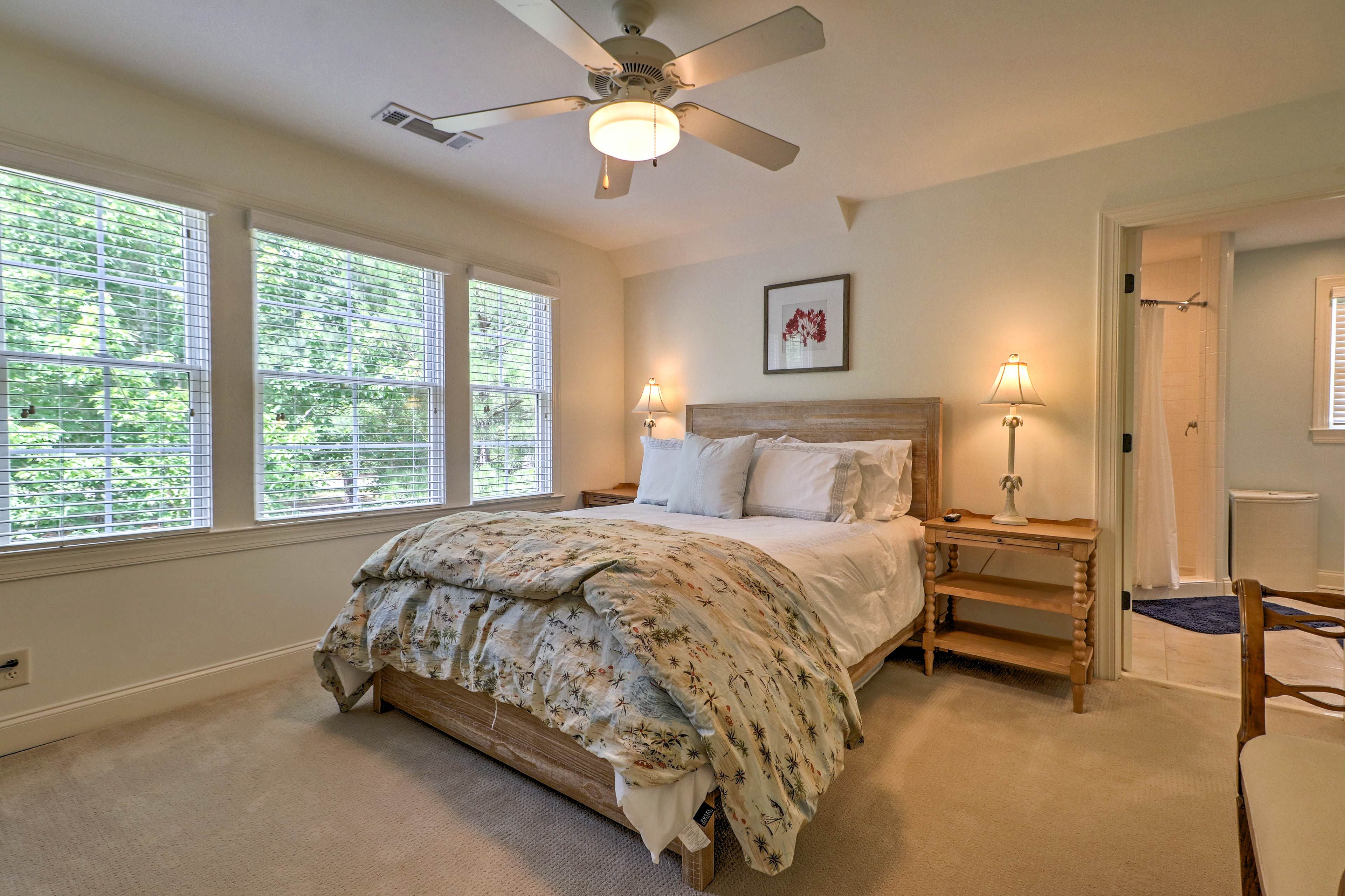 Read a book in the third bedroom and doze off.