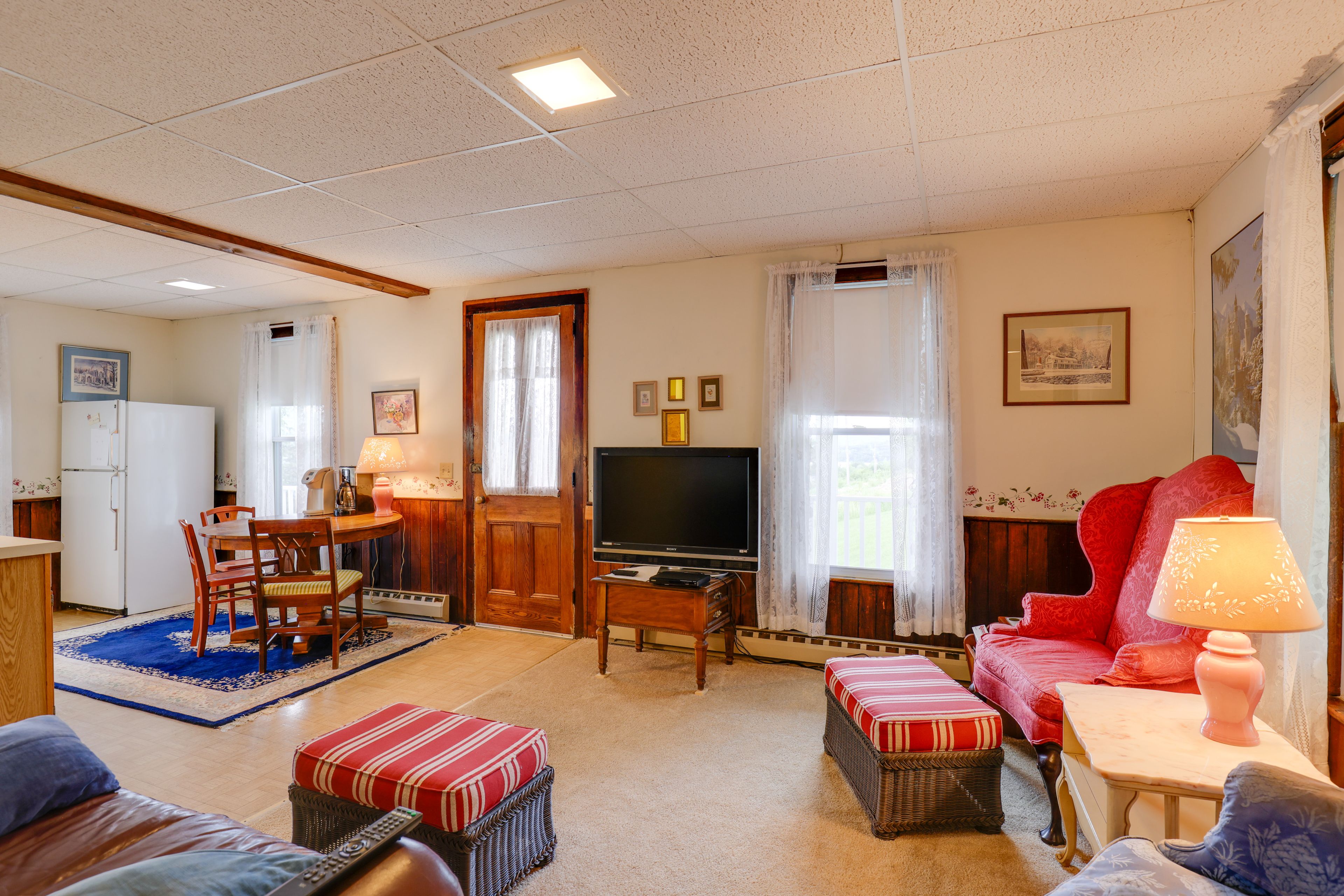 Lawrenceville Vacation Rental | 1BR | 1BA | 450 Sq Ft | Stairs to Access