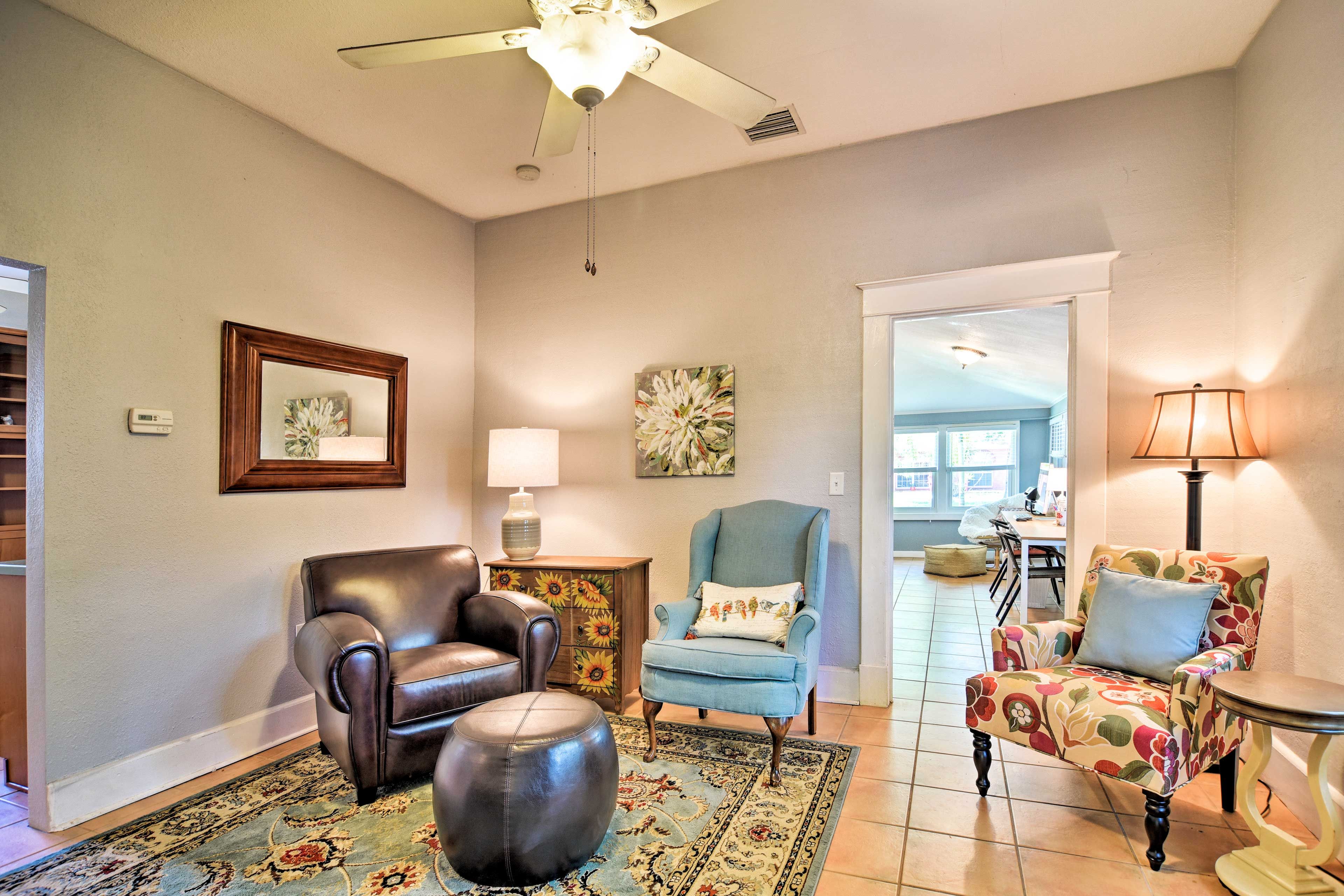 The 1,150-square-foot home was designed with comfort in mind.