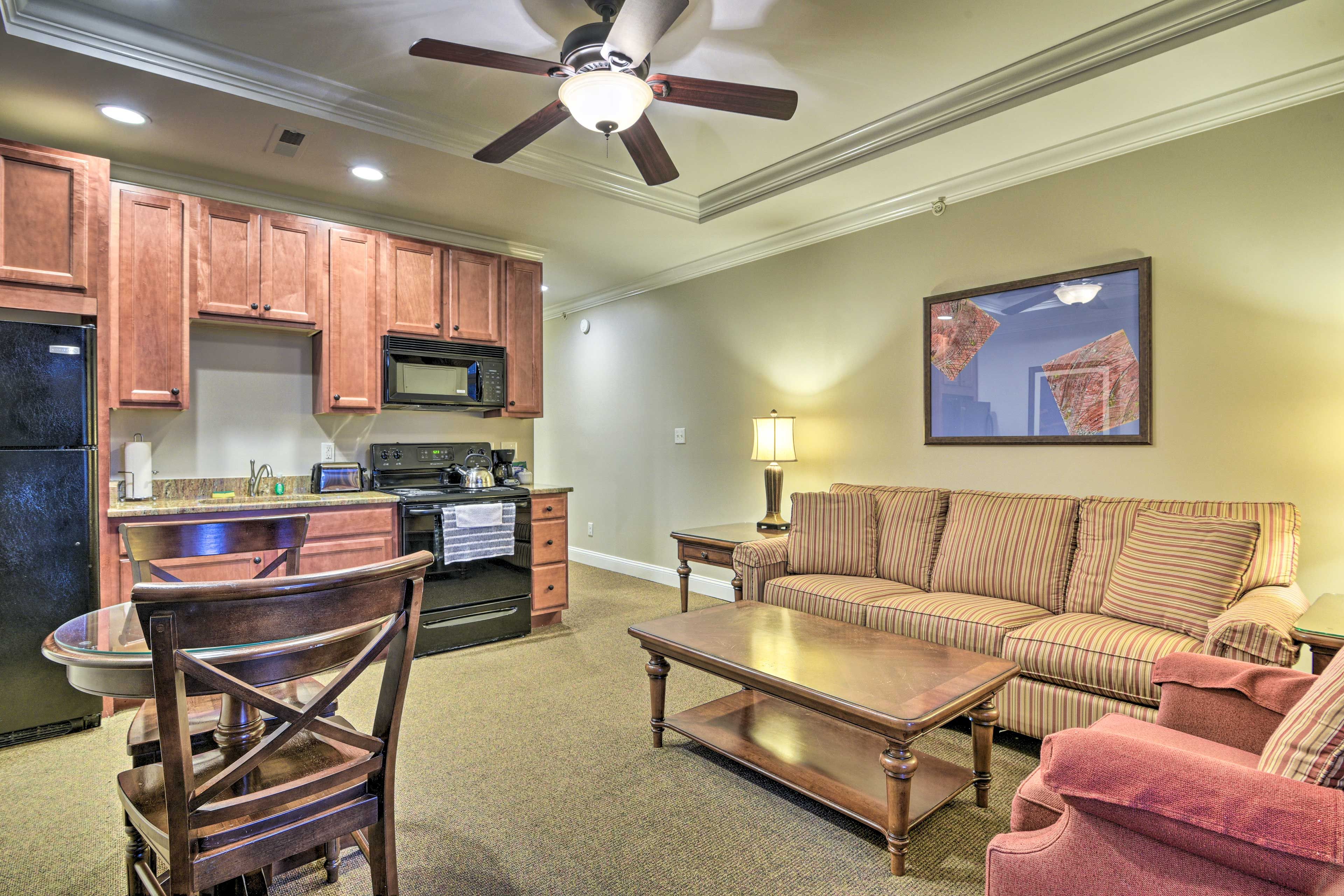 Living Room | Central A/C | Free WiFi