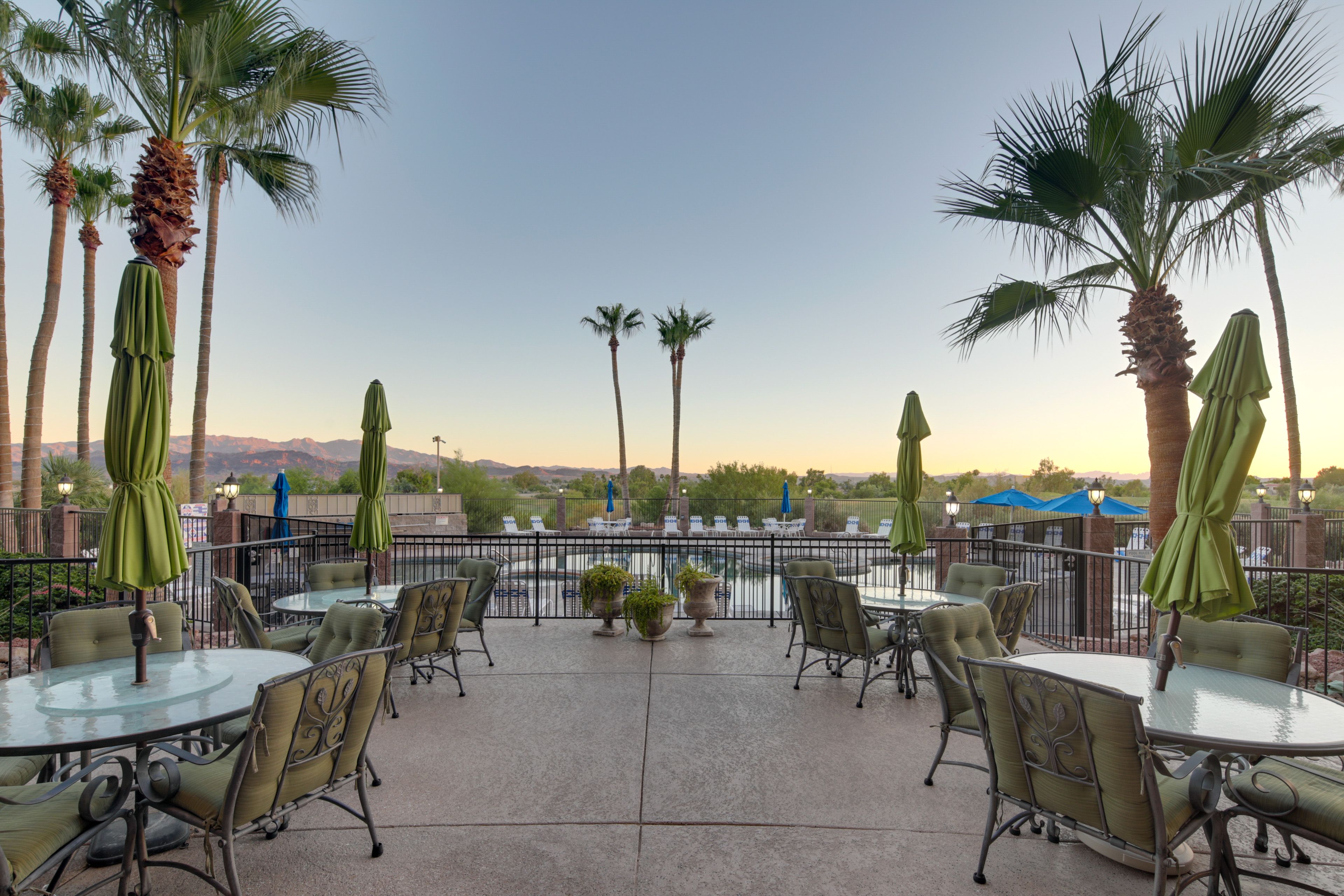 Resort Patio w/ Mountain Views