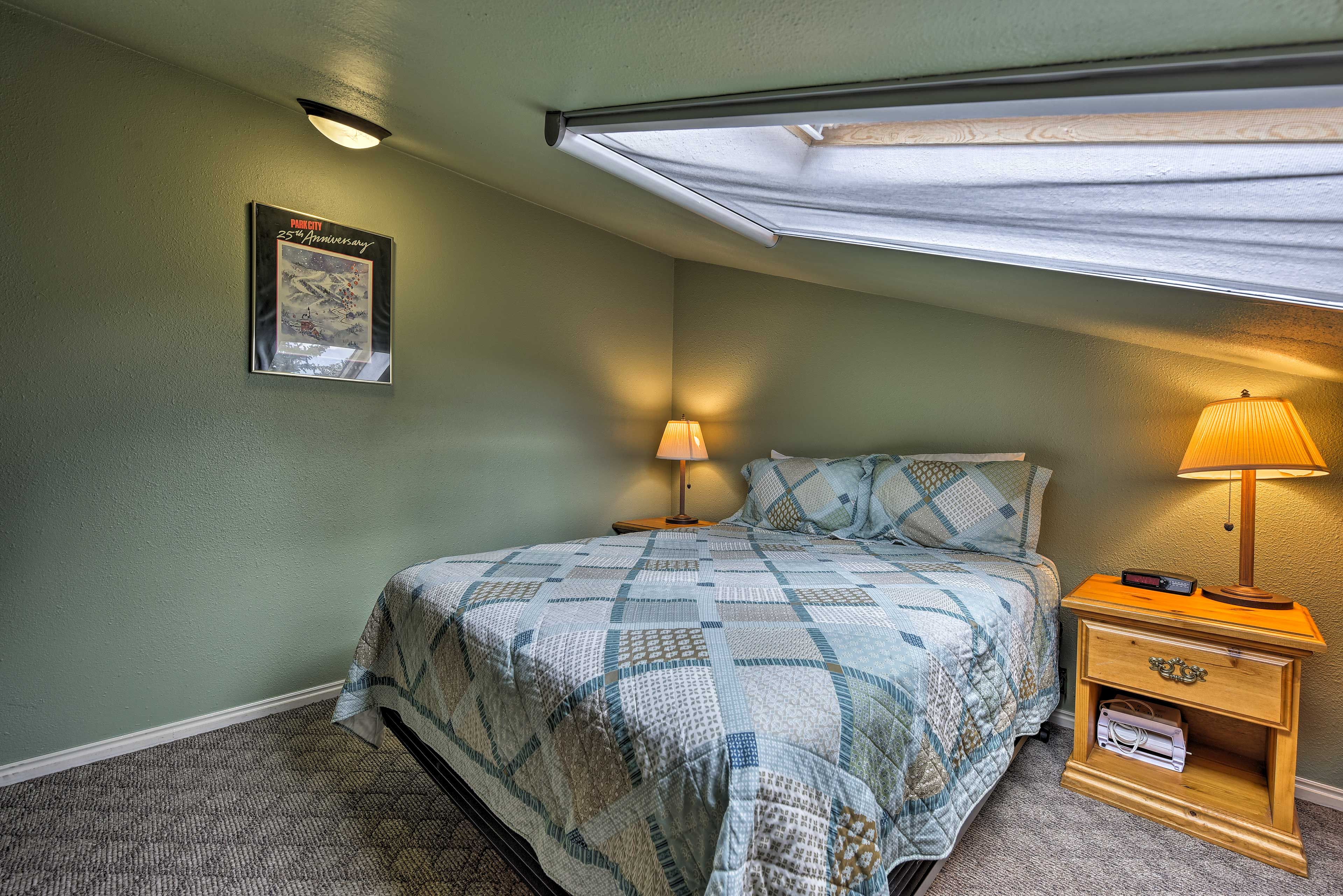 After an action-packed day, retire to the open sleeping loft.