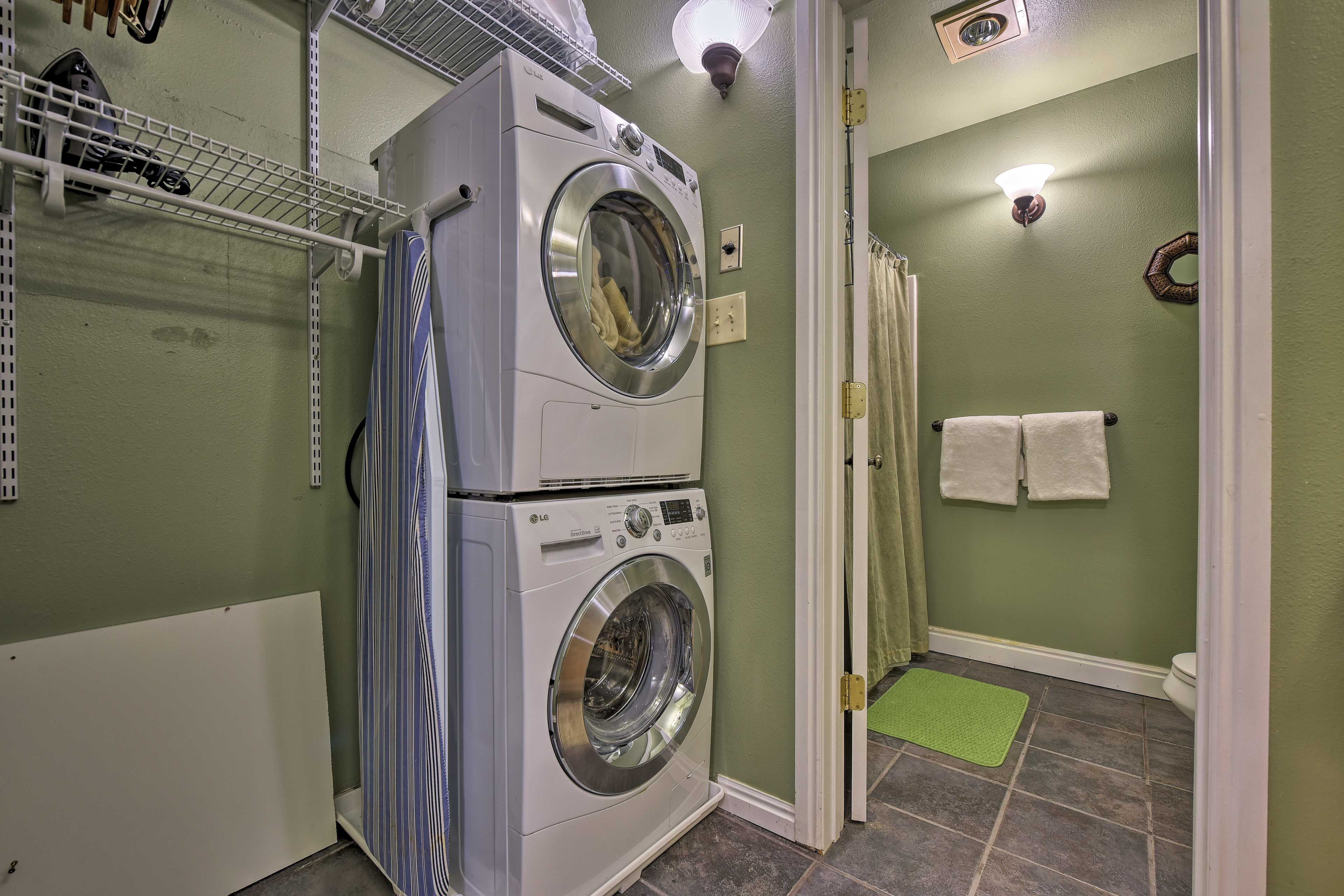 Pack light and take advantage of these in-unit laundry machines.