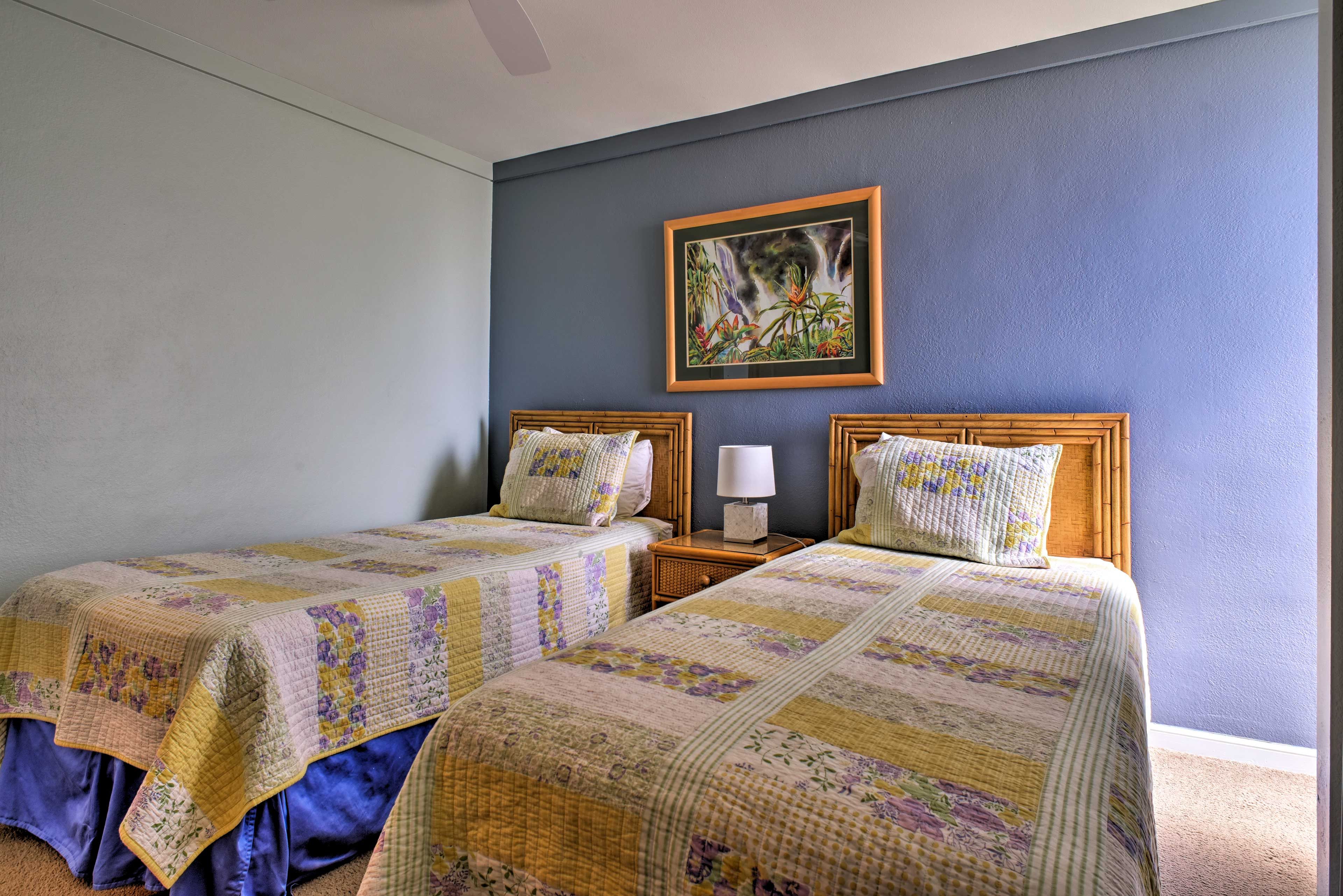 These 2 twin beds are perfect for the kids!