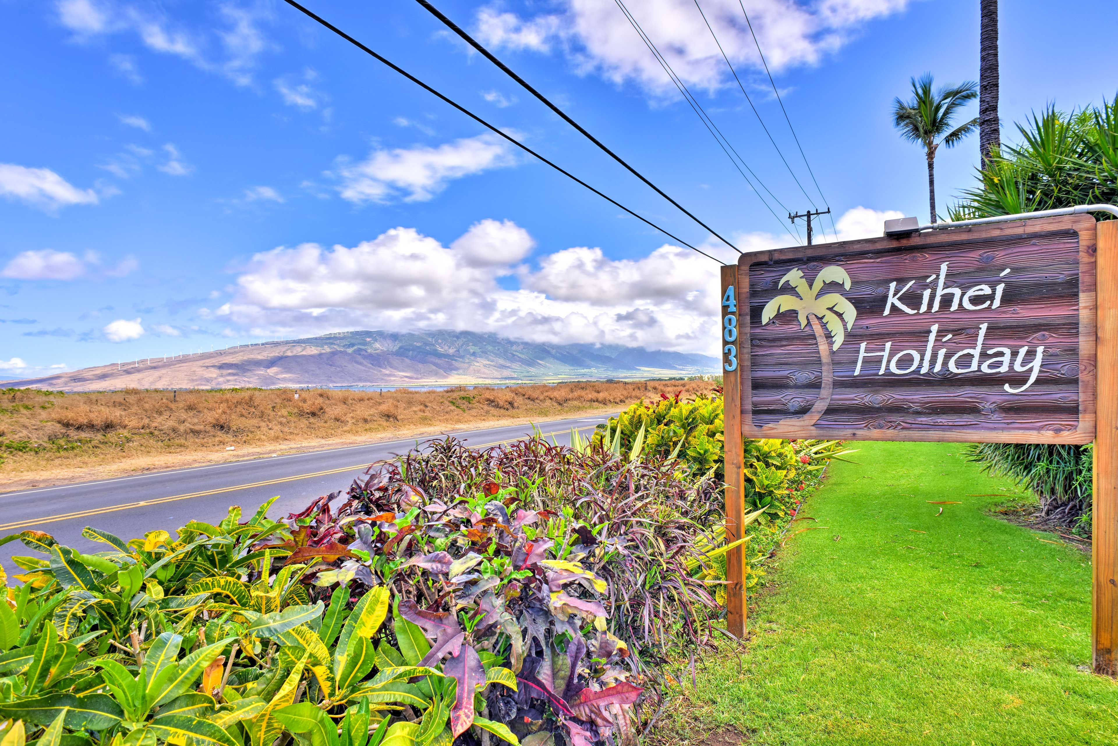 The condo is located in the Kihei Holiday Resort!