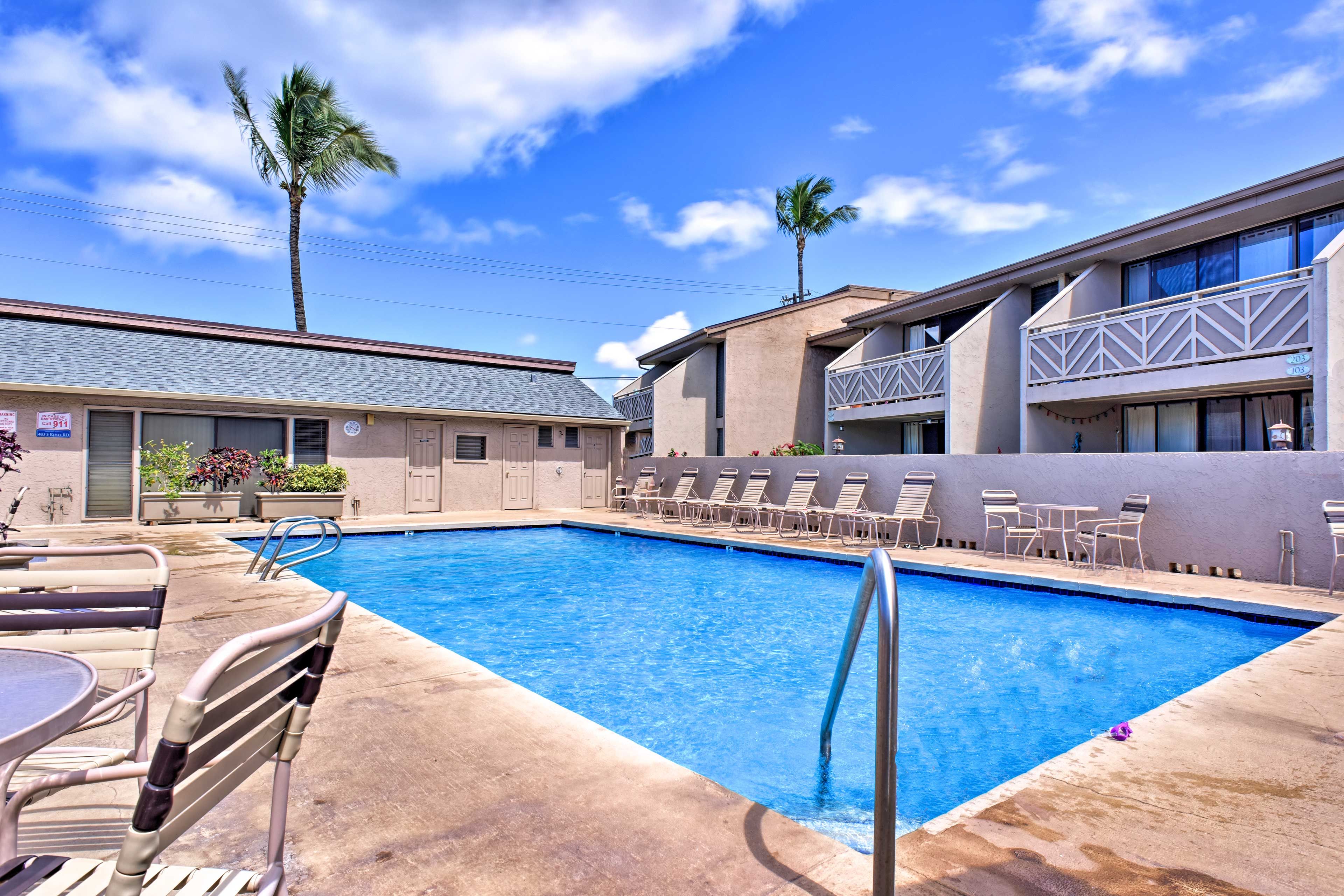 Spend leisurely days lounging by the pool!