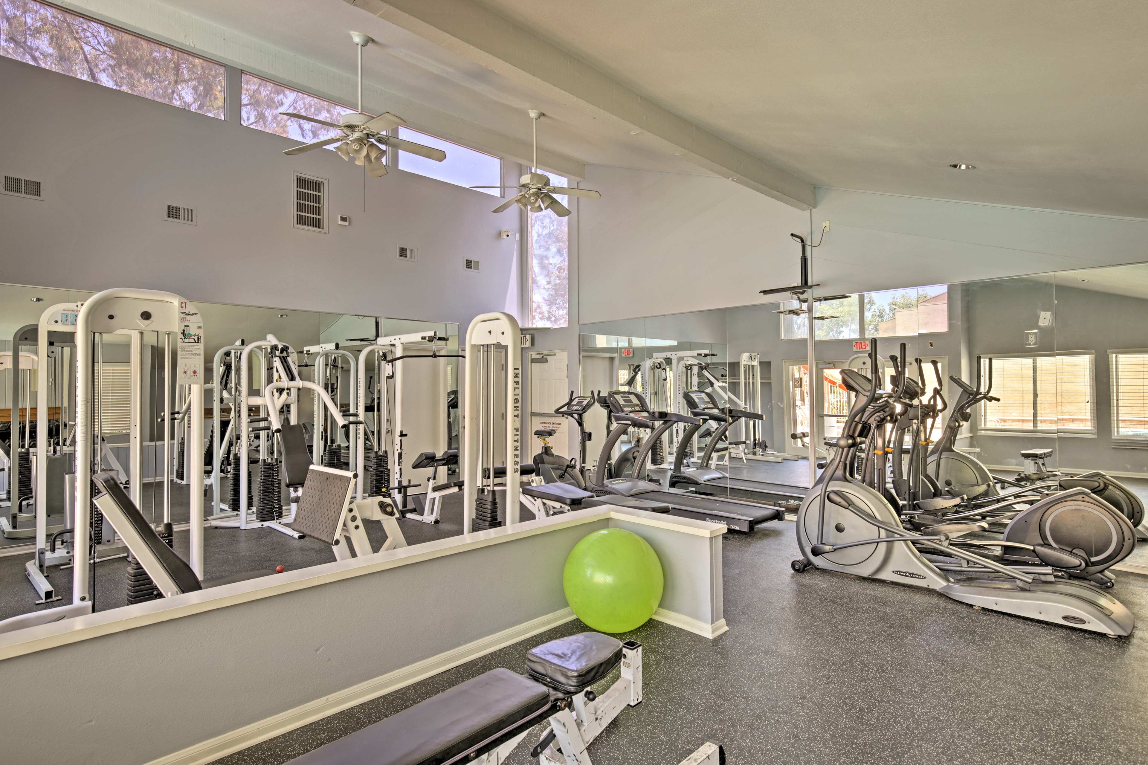 Blow off some steam in the fitness center.