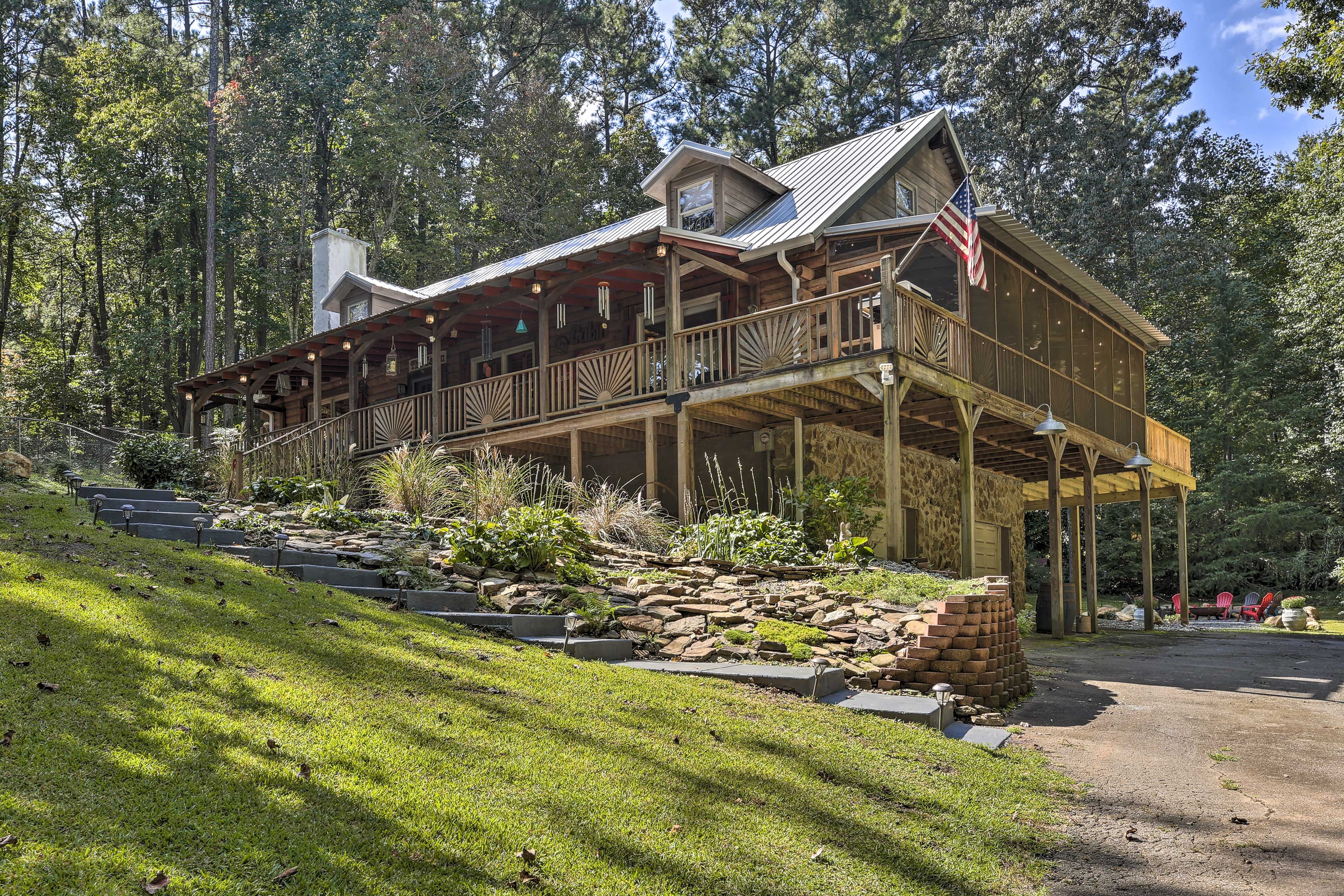 Cabin Exterior | Gravel Driveway Parking (2 Vehicles)