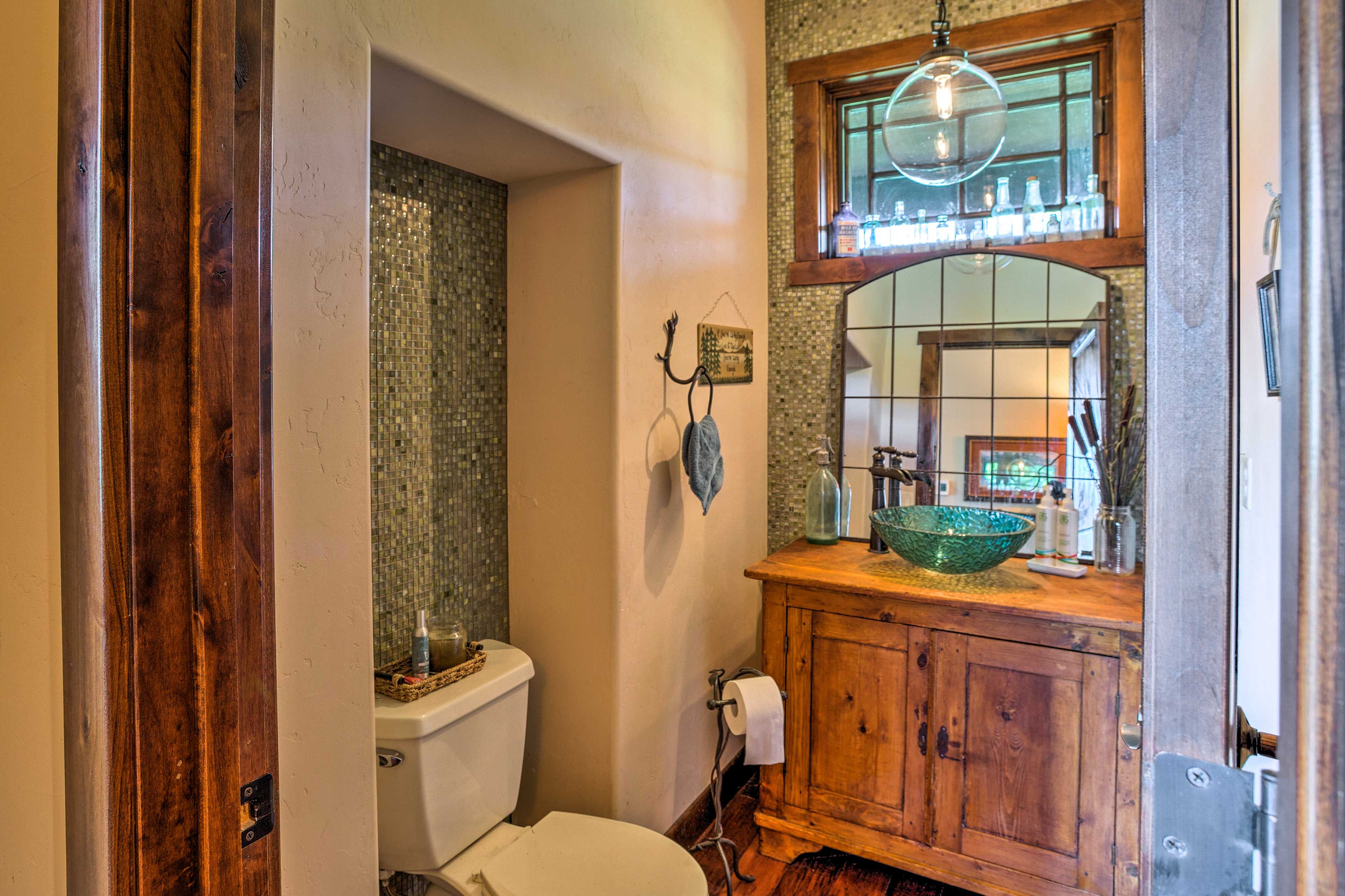 This powder room adds comfort and convenience during your stay.