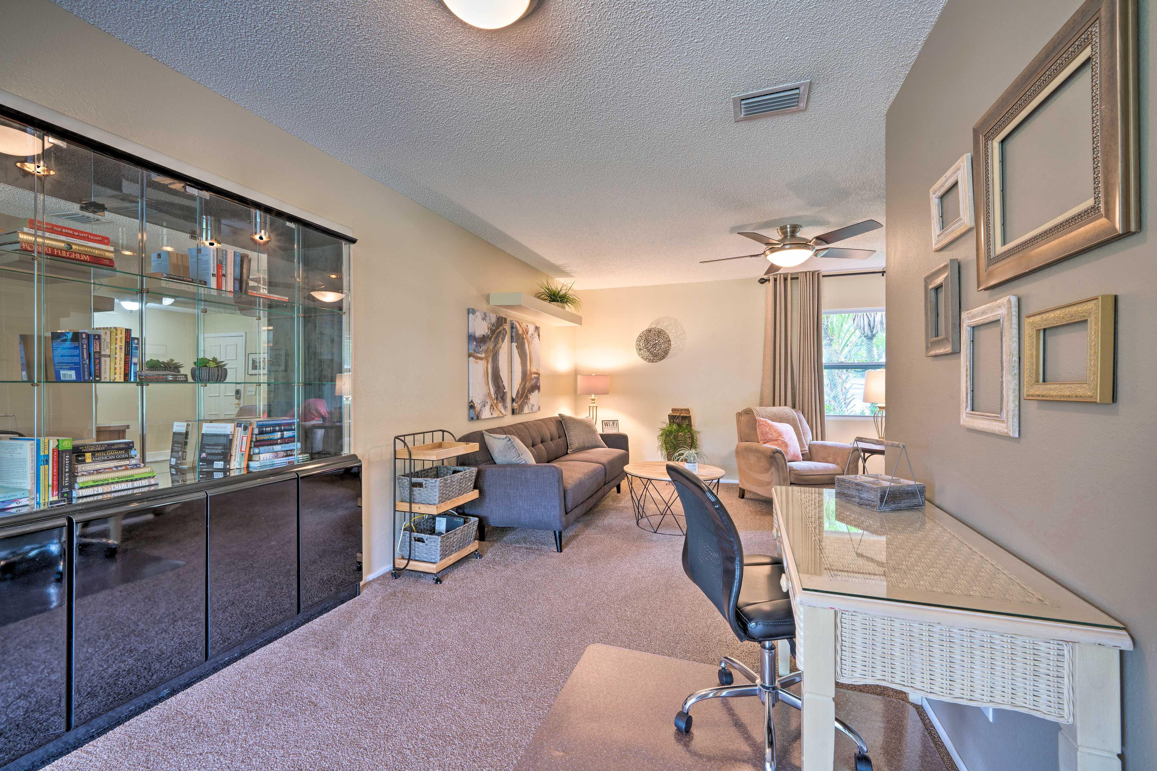 Living Room | Dedicated Workspace | Smart TV
