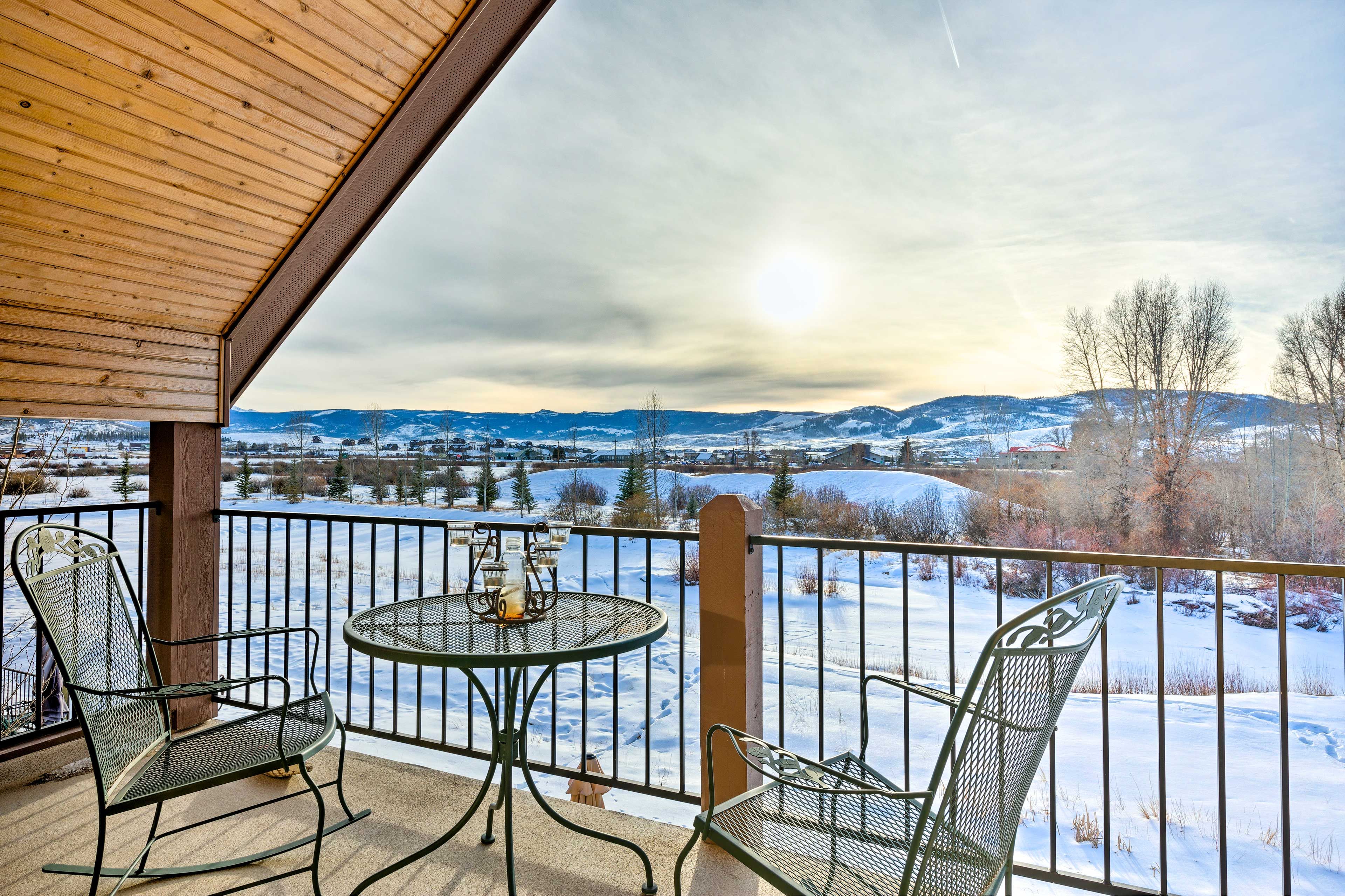 Granby Vacation Rental | 3BR | 3BA | 1,100 Sq Ft | Steps to Access