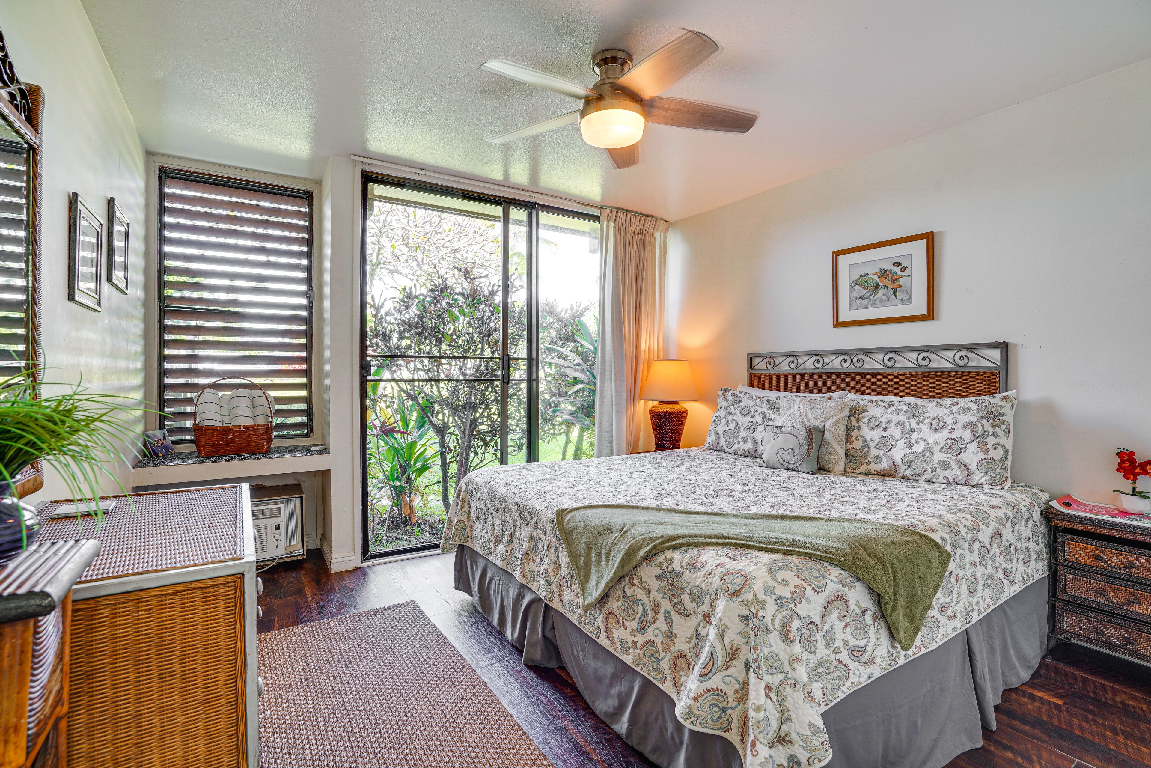 Bedroom | King Bed | Window A/C Unit